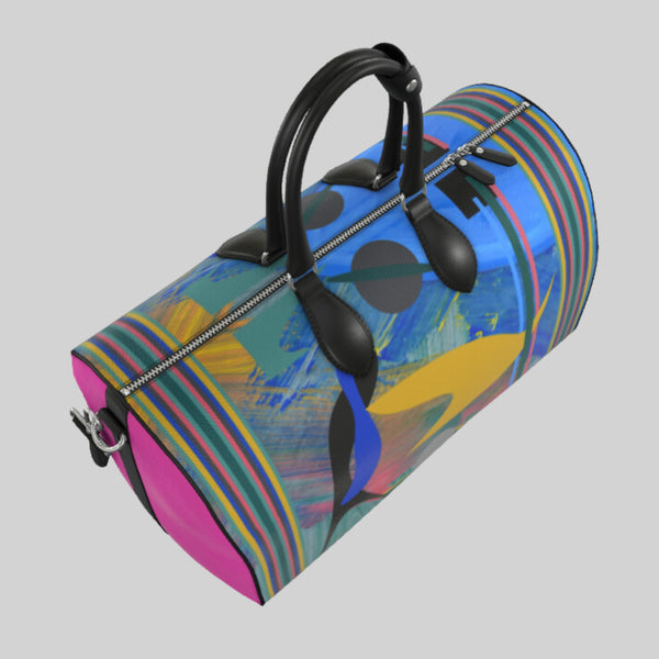 Keepall Bandouliere Taiga 50 Black/Rainbow Duffle Bag