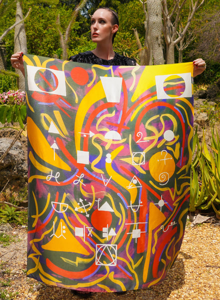 Jupiter Silk Scarf 36 - Lauren Ross Design