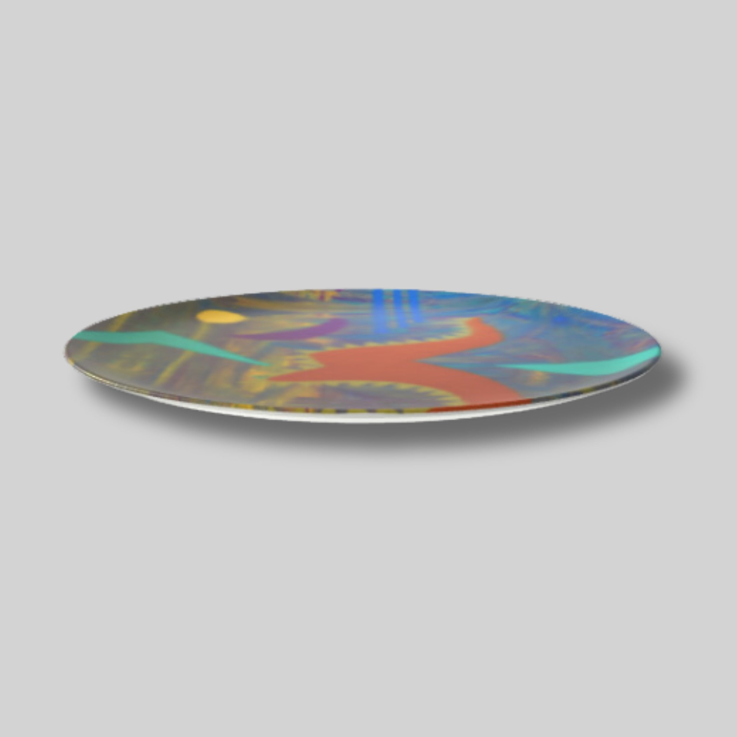 The Fear No Evil Plate 10” - Lauren Ross Design | High End Luxury Designer Homeware | Tableware