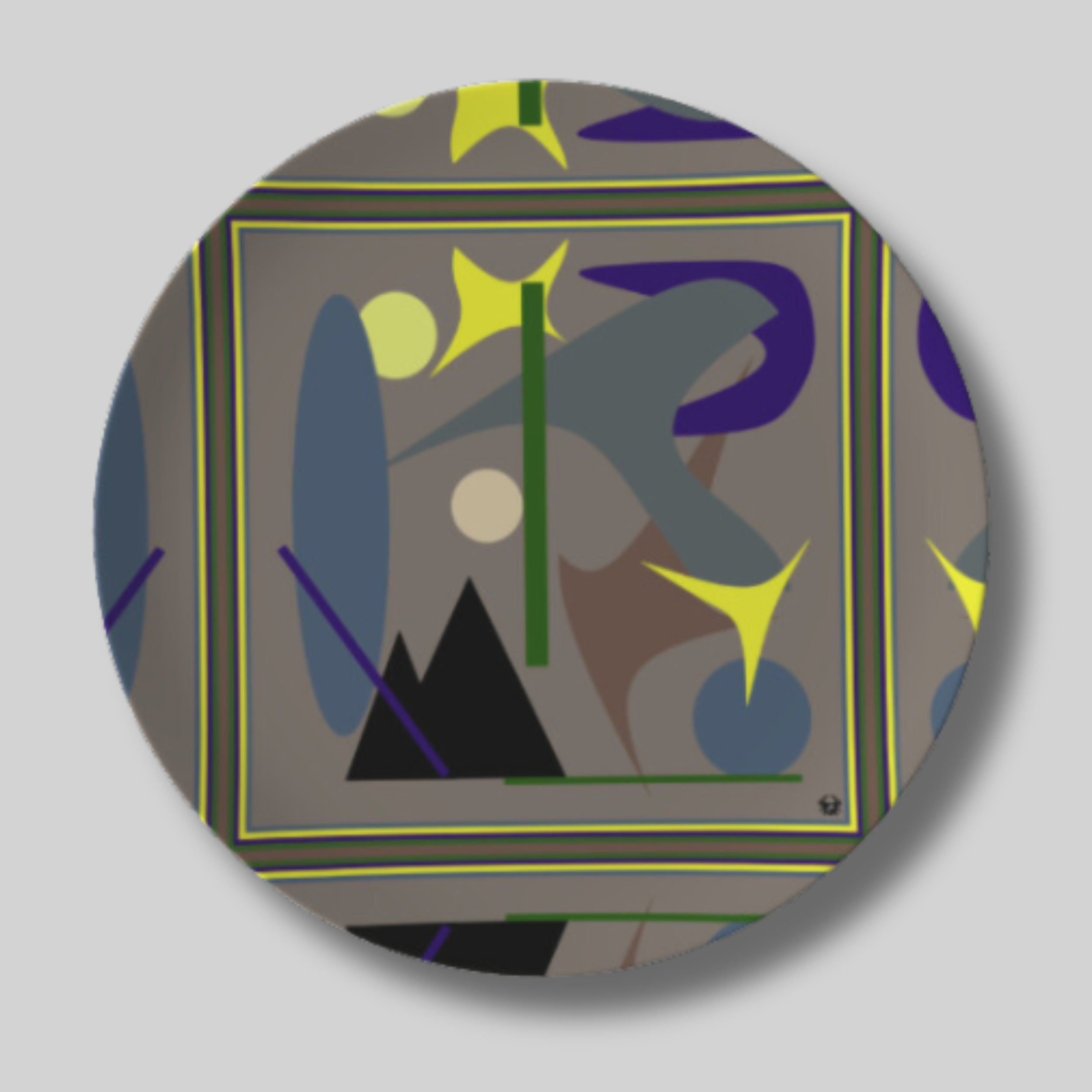 The Midnight Hour Plate 10” - Lauren Ross Design | High End Luxury Designer Homeware | Tableware