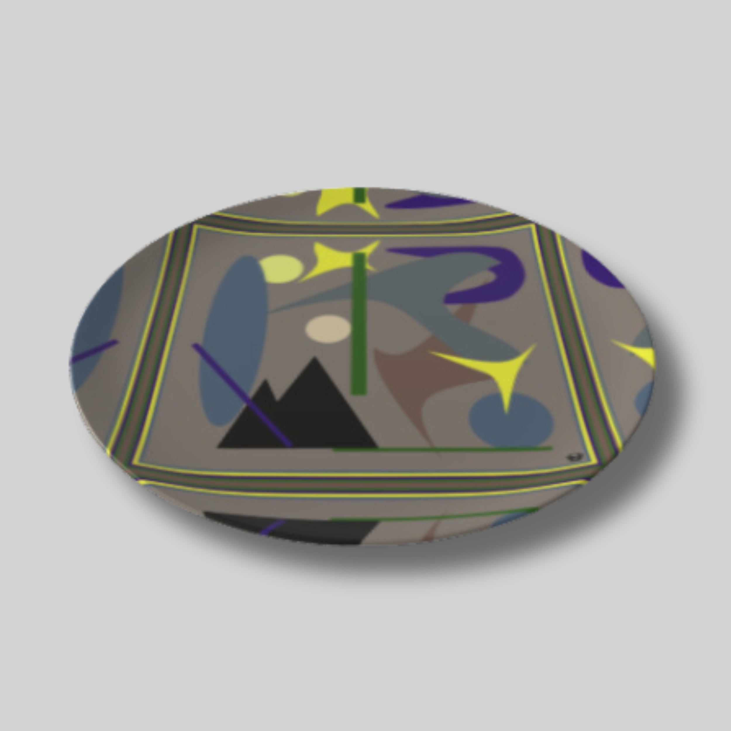 The Midnight Hour Plate 10” - Lauren Ross Design | High End Luxury Designer Homeware | Tableware