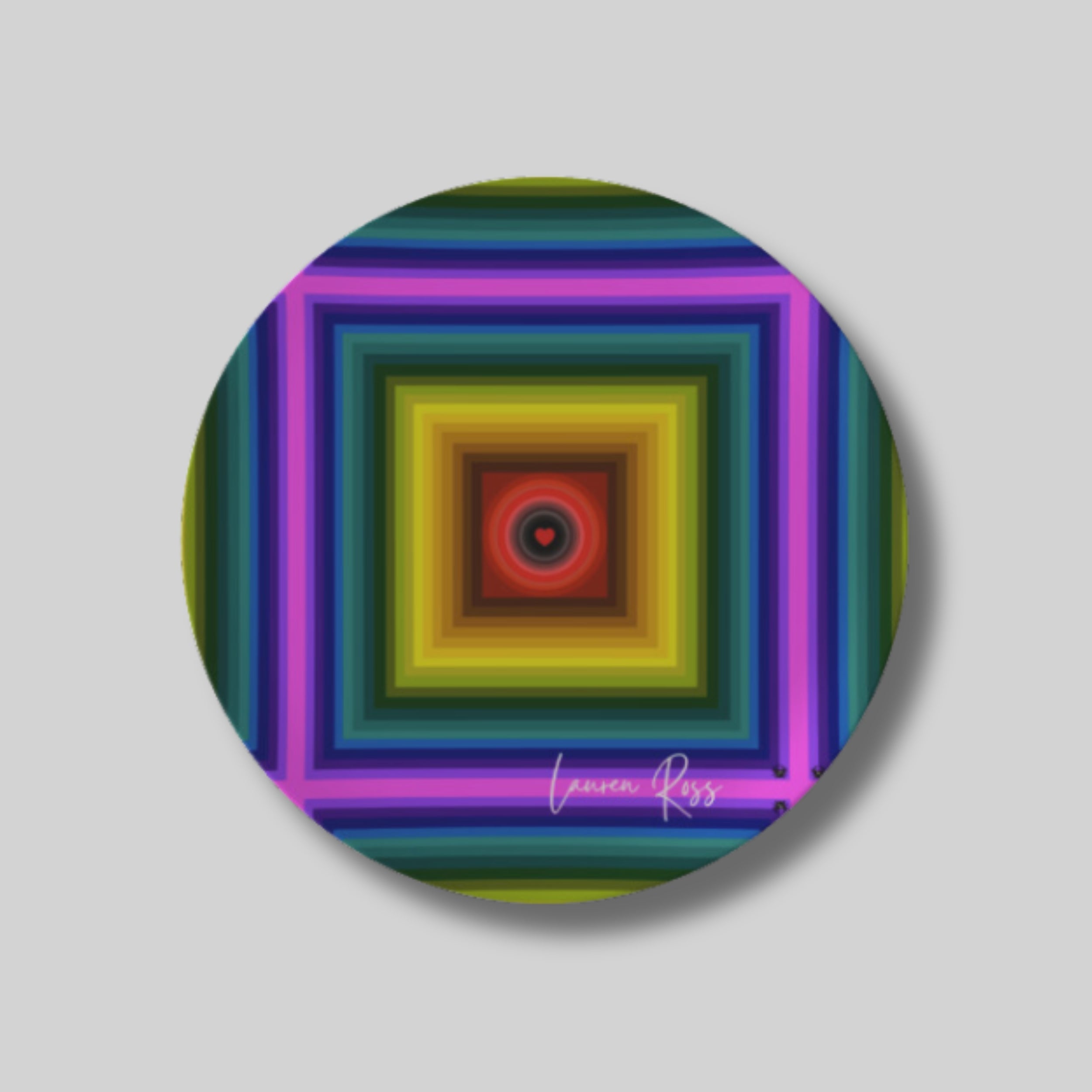 Love Chakra Bread Plate 6.5" - Lauren Ross Design | Designer Tableware | Luxury Tableware  | High End Homeware | Dior Tableware  | Louis Vuitton Homeware | Gucci Tableware  | Hermes Tableware | Saks Fifth Avenue Tableware | Neiman Marcus Tableware | Versace Tableware 