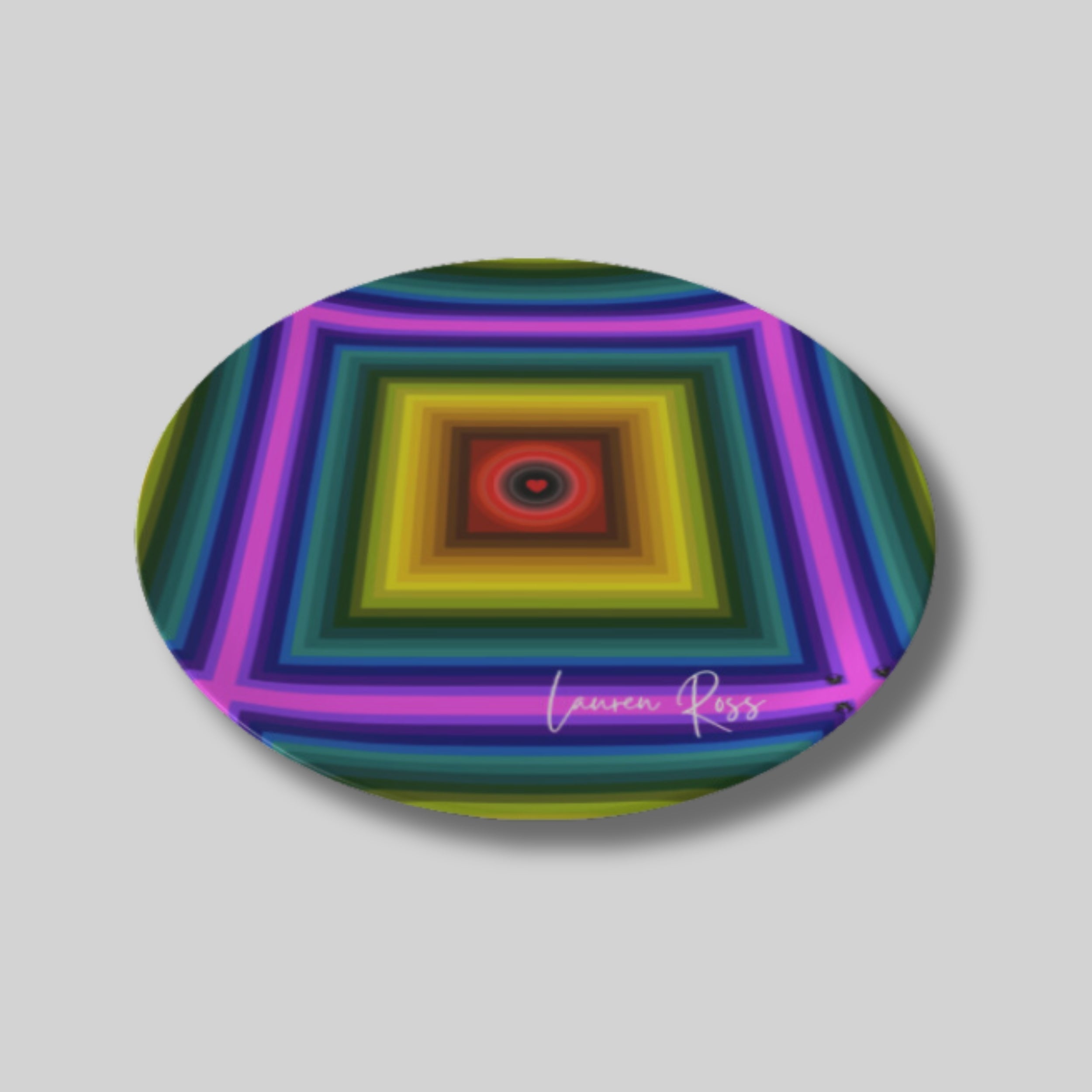 Love Chakra Bread Plate 6.5" - Lauren Ross Design | Designer Tableware | Luxury Tableware  | High End Homeware | Dior Tableware  | Louis Vuitton Homeware | Gucci Tableware  | Hermes Tableware | Saks Fifth Avenue Tableware | Neiman Marcus Tableware | Versace Tableware 