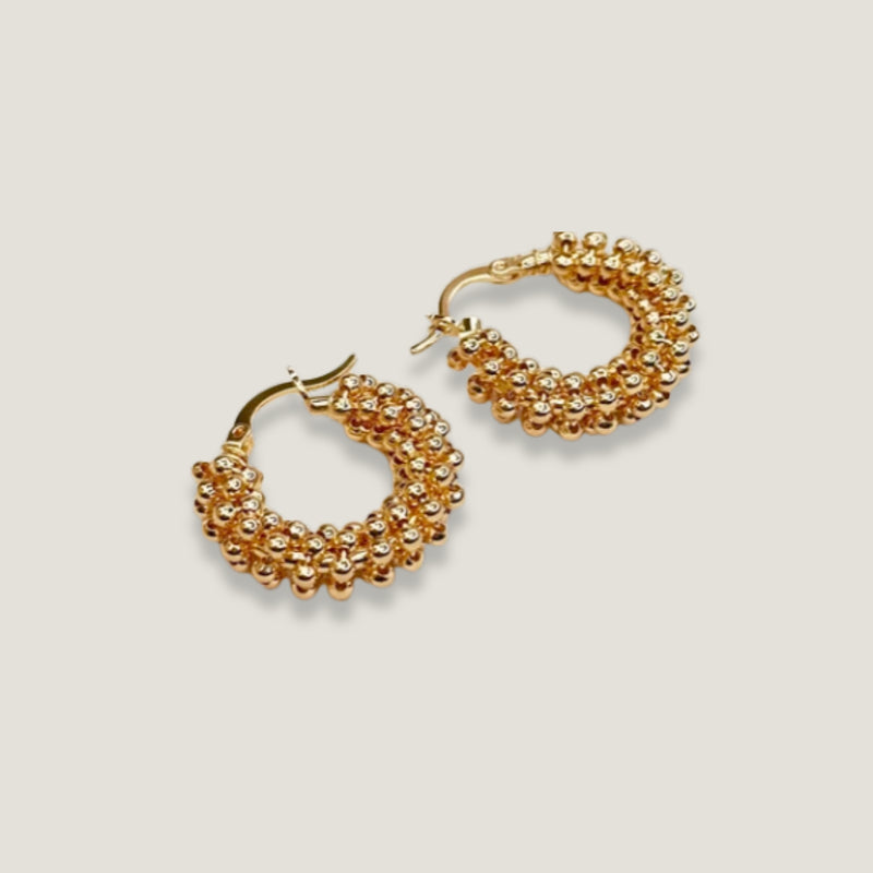 Small Vineyard Hoop Earrings