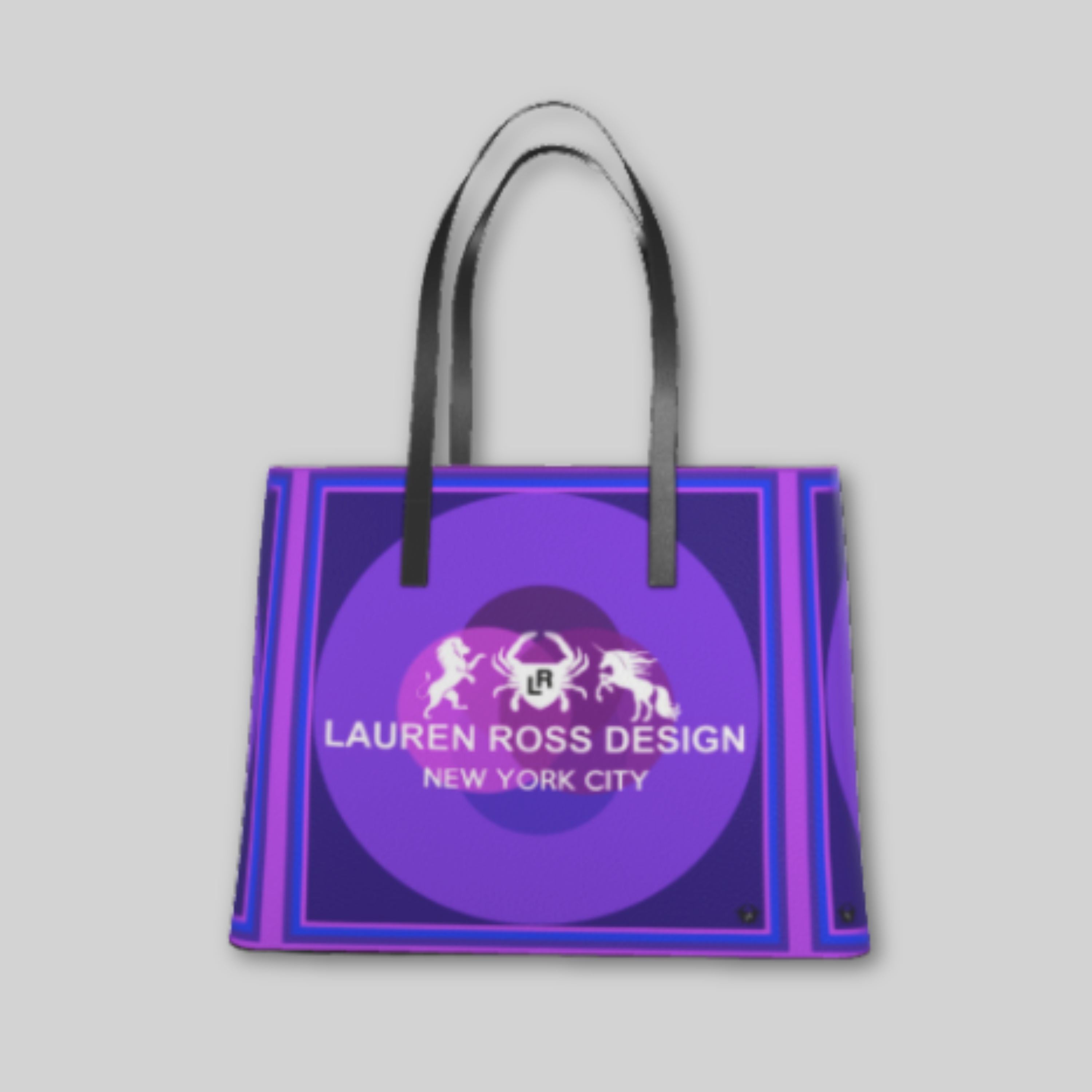 LRD Modern Art Tote Bag - Purple Vesica