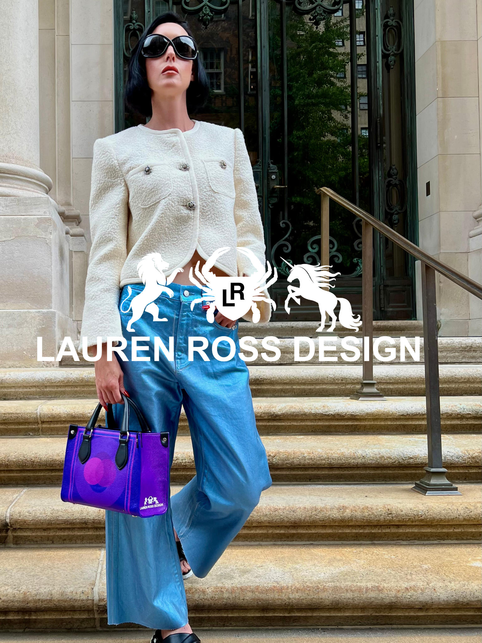 LRD Lauren Handbag - Purple Vesica