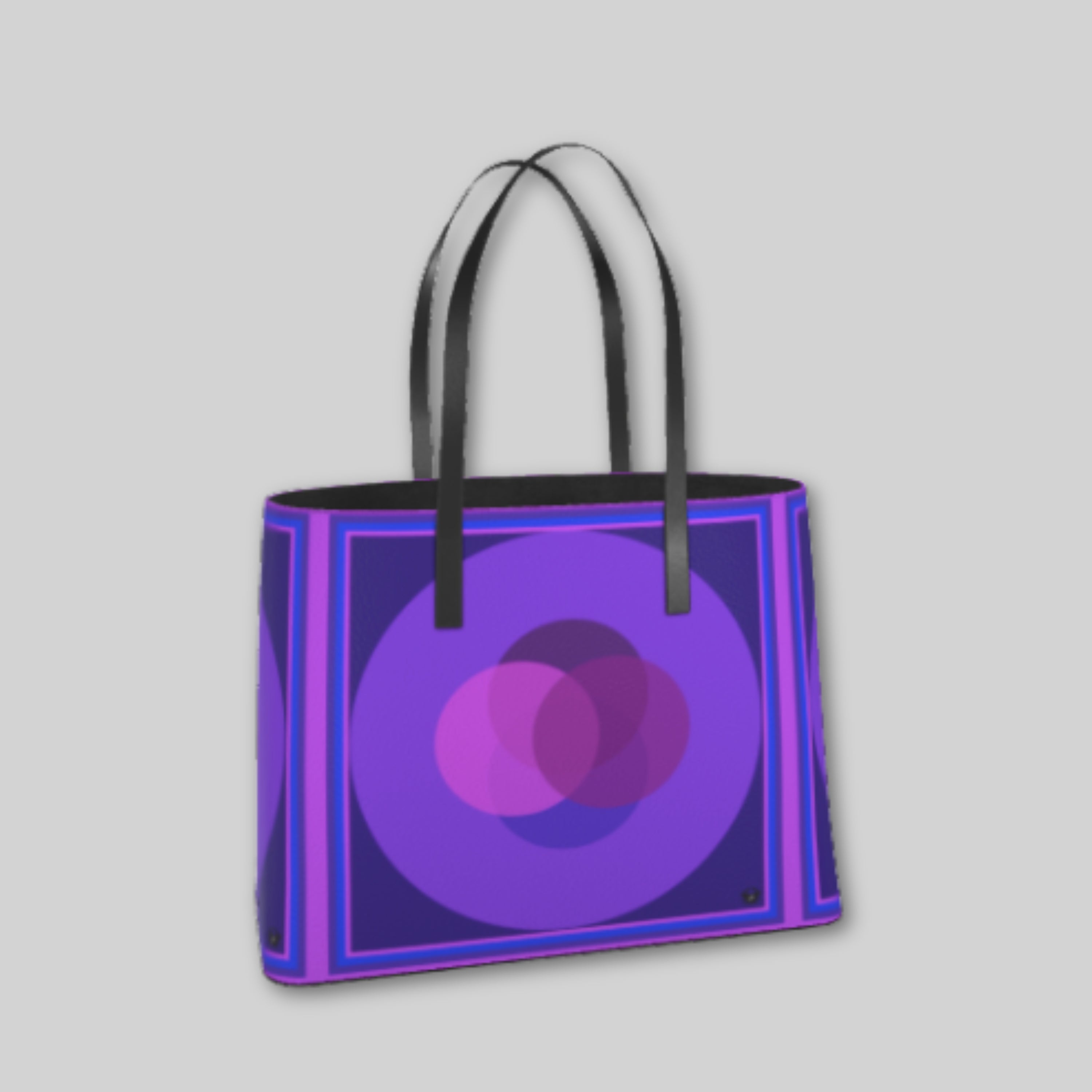 LRD Modern Art Tote Bag - Purple Vesica