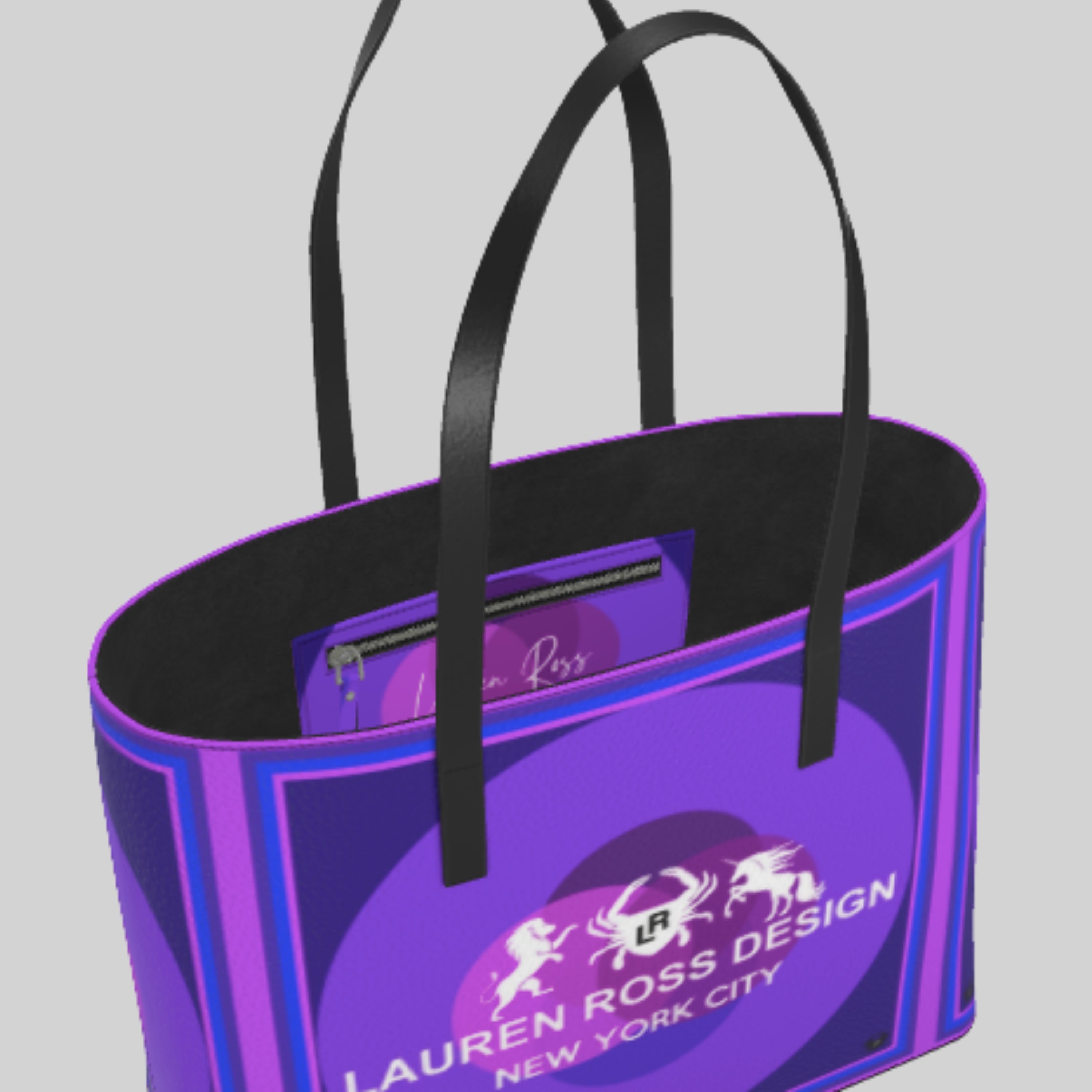 LRD Modern Art Tote Bag - Purple Vesica