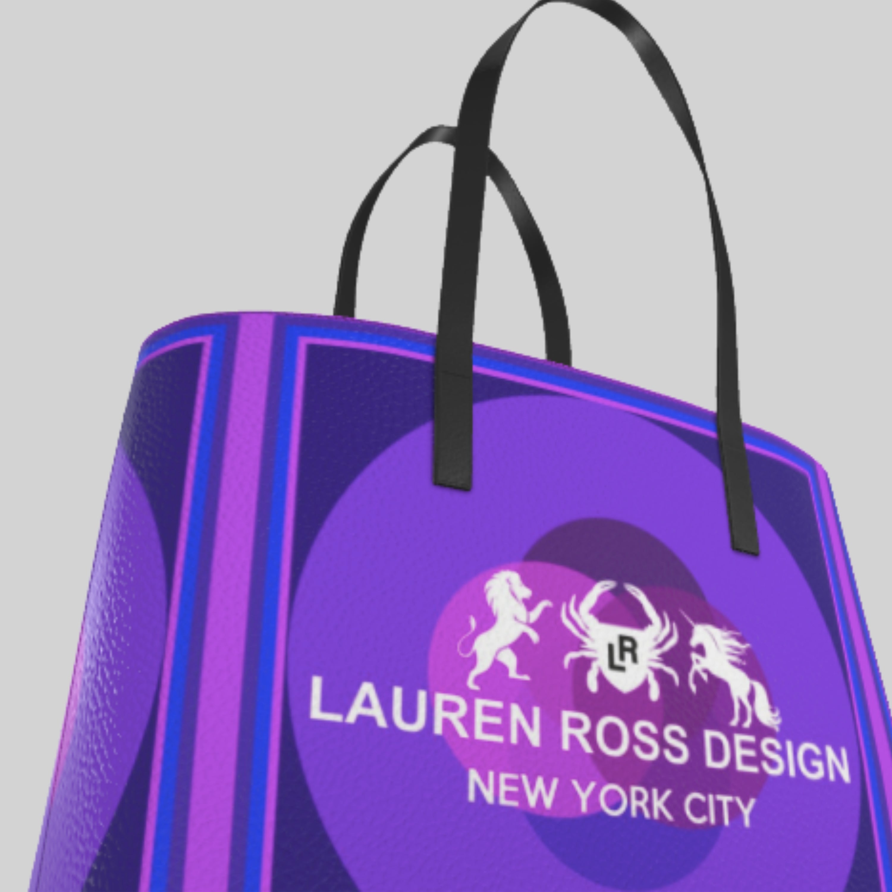 LRD Modern Art Tote Bag - Purple Vesica