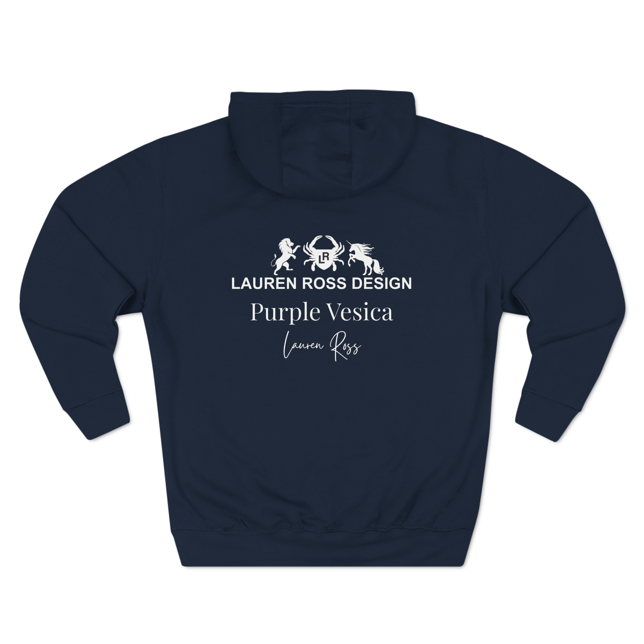 Purple Vesica Navy Sweatshirt