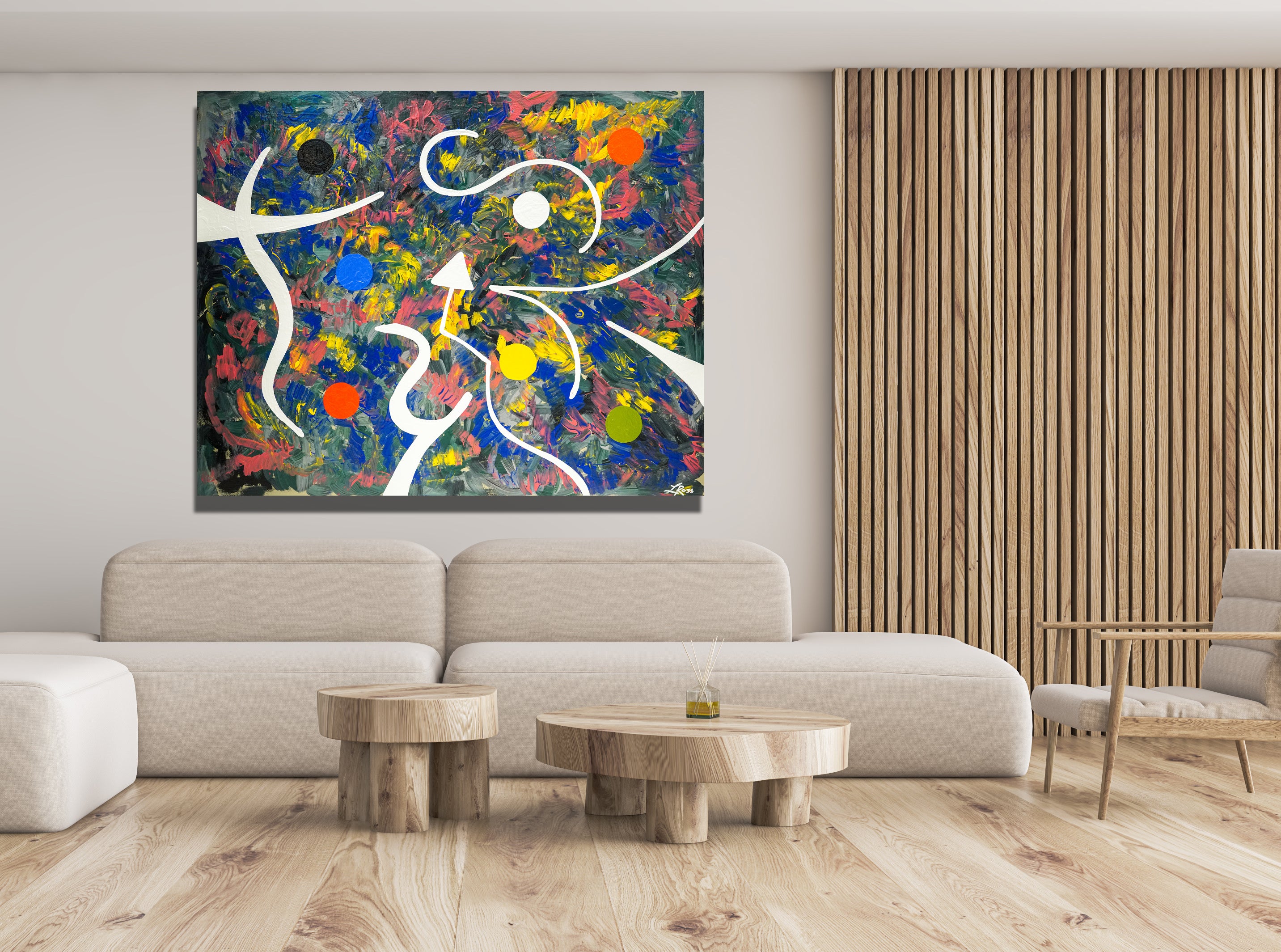 7 in Mesopotamia Canvas Wrap - Abstract Modern Contemporary Luxury Wall Art Painting - Lauren Ross Design