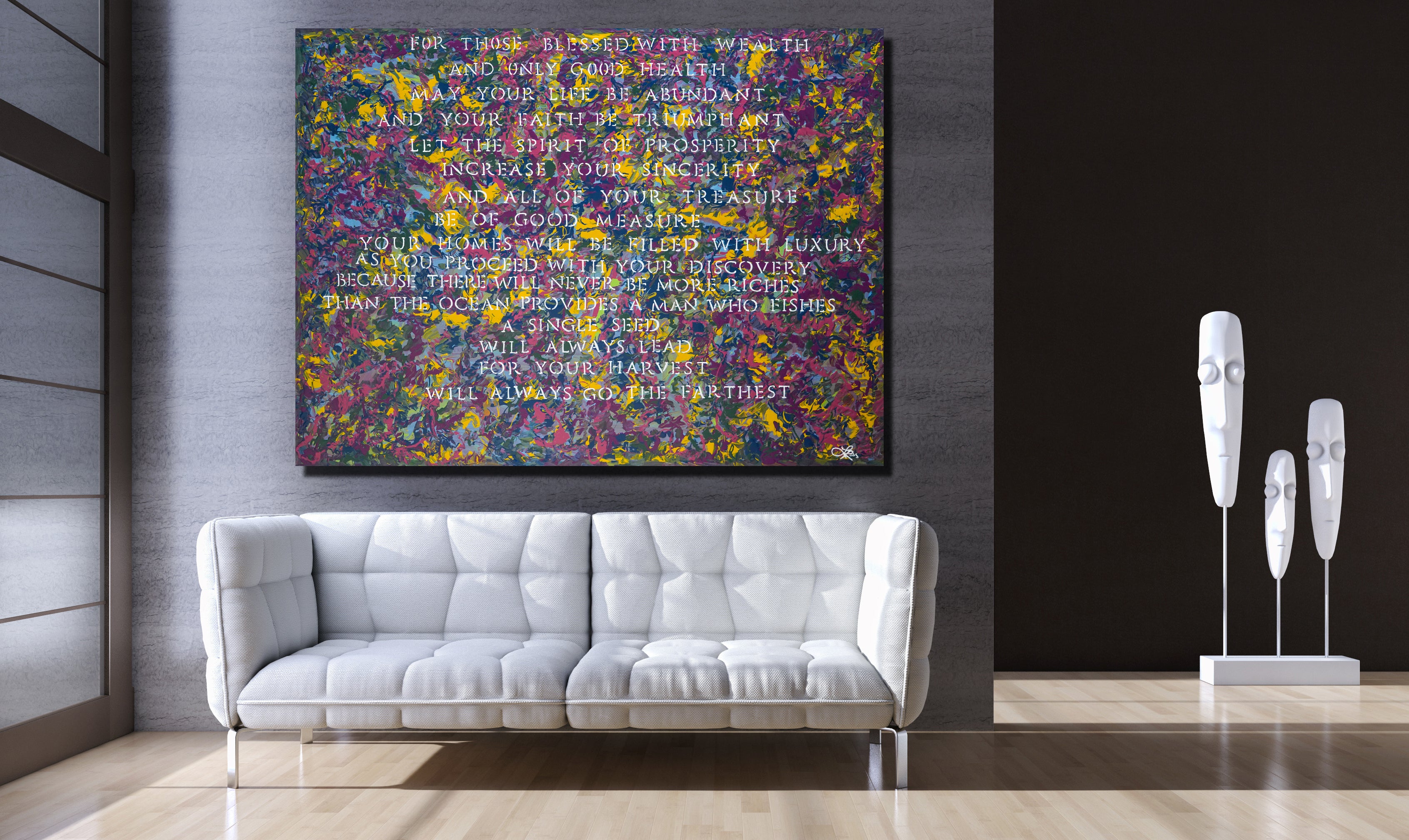 Abundance Archival Canvas Wrap - Contemporary Art | Modern Abstract Art | Fine Art | Painting On Canvas 