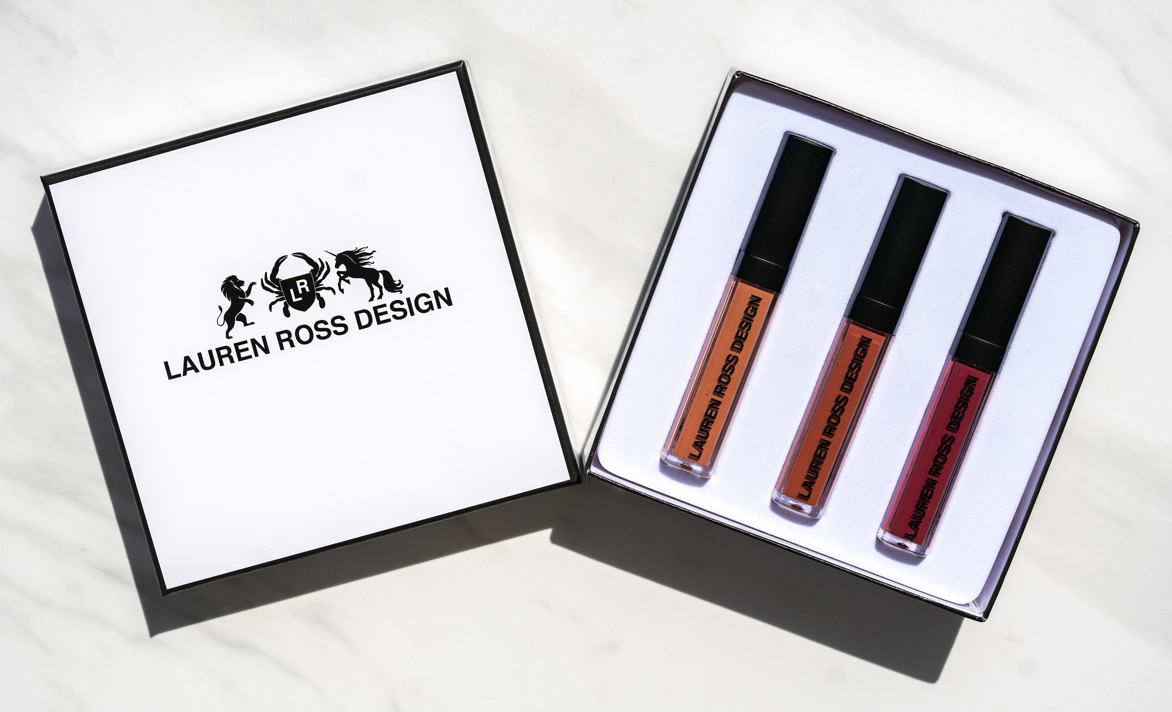 Lauren Ross Design The Nude Canvas Liquid Lipstick Set of 3