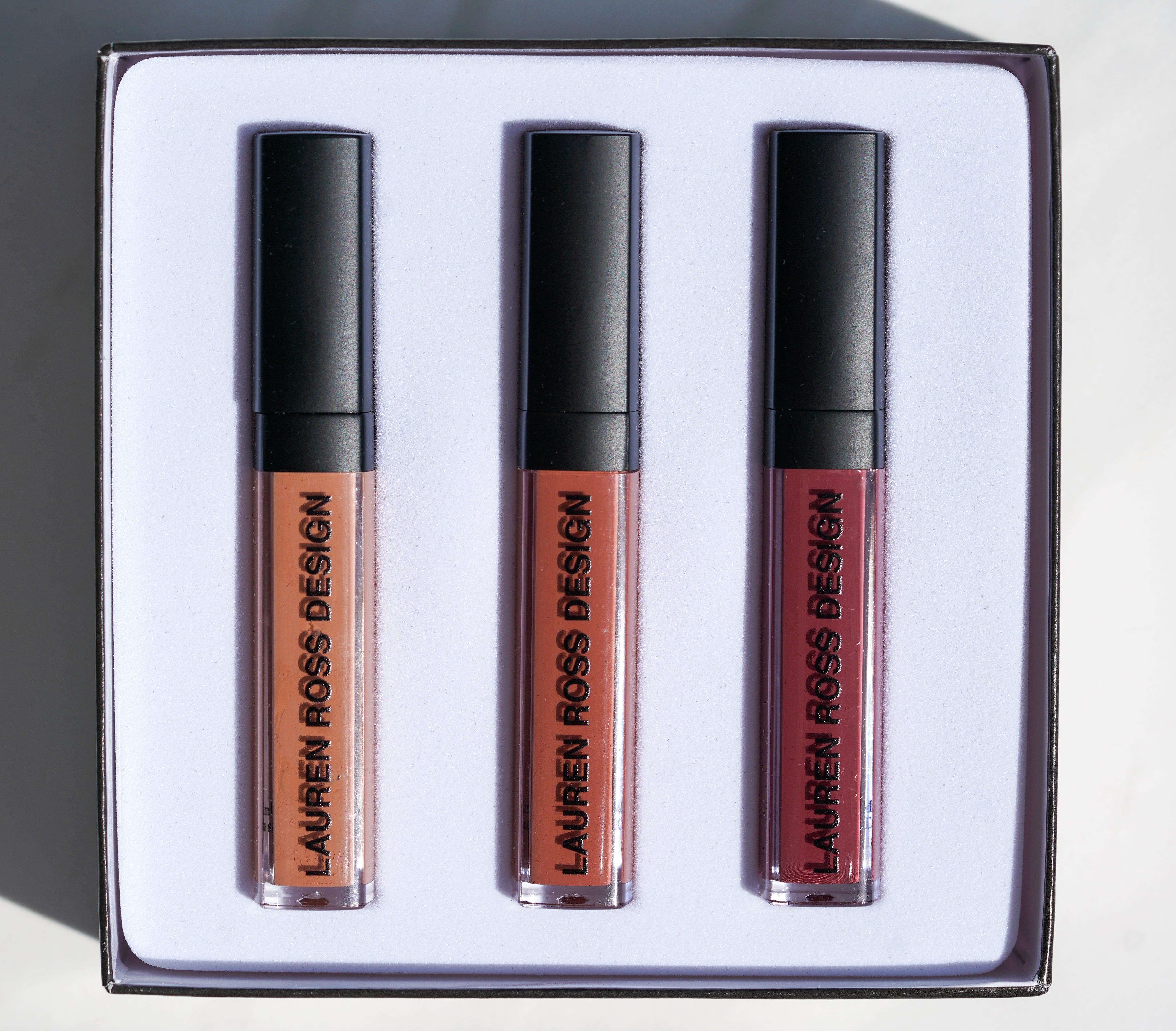 Lauren Ross Design The Nude Canvas Liquid Lipstick Set of 3