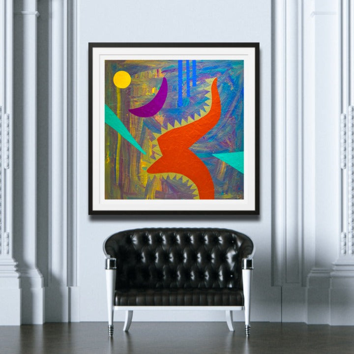 Fear No Evil - Contemporary Art | Modern Abstract Art | Fine Art | Painting Print | Lauren Ross Design