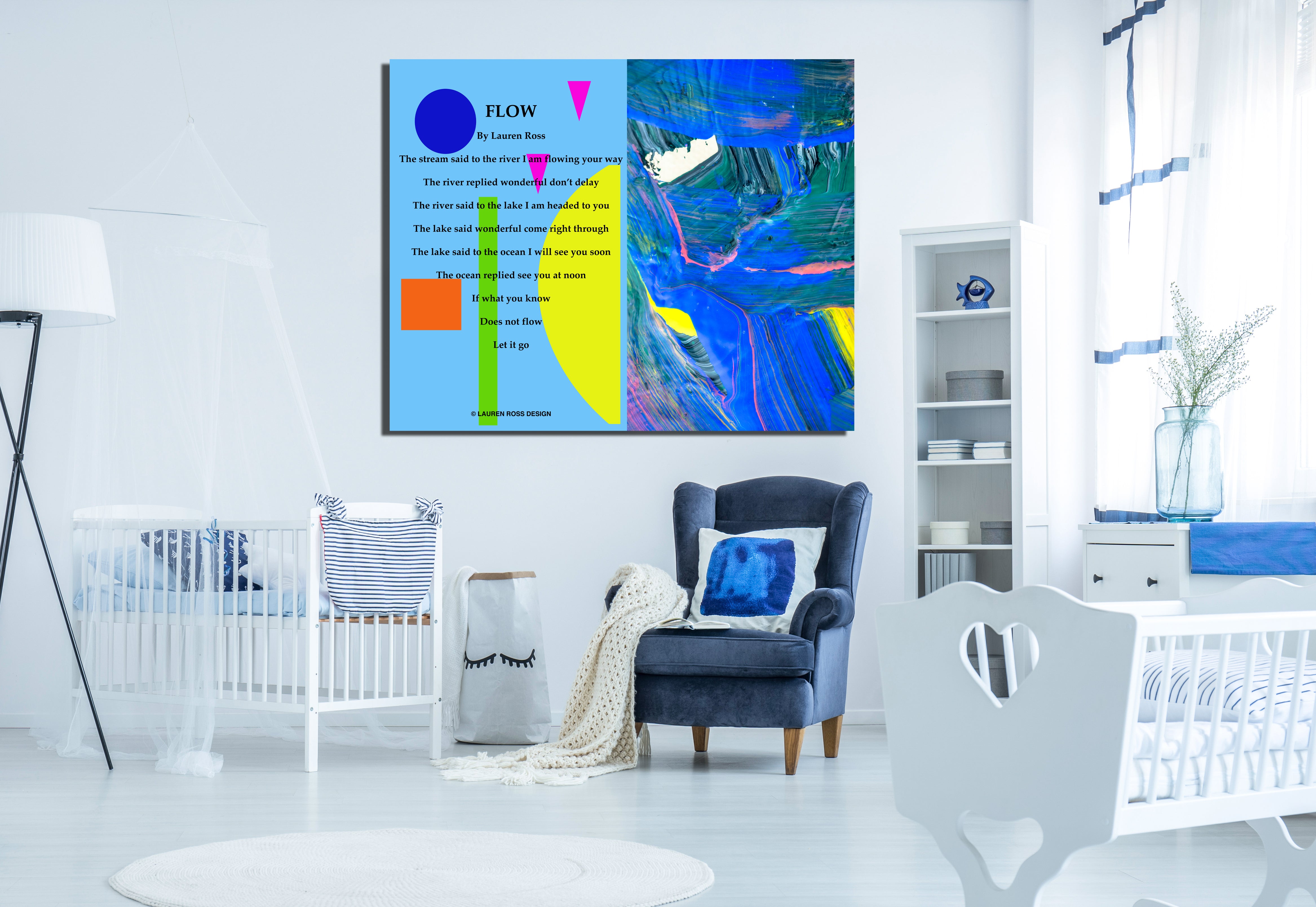 Flow Children's Archival Canvas Wrap