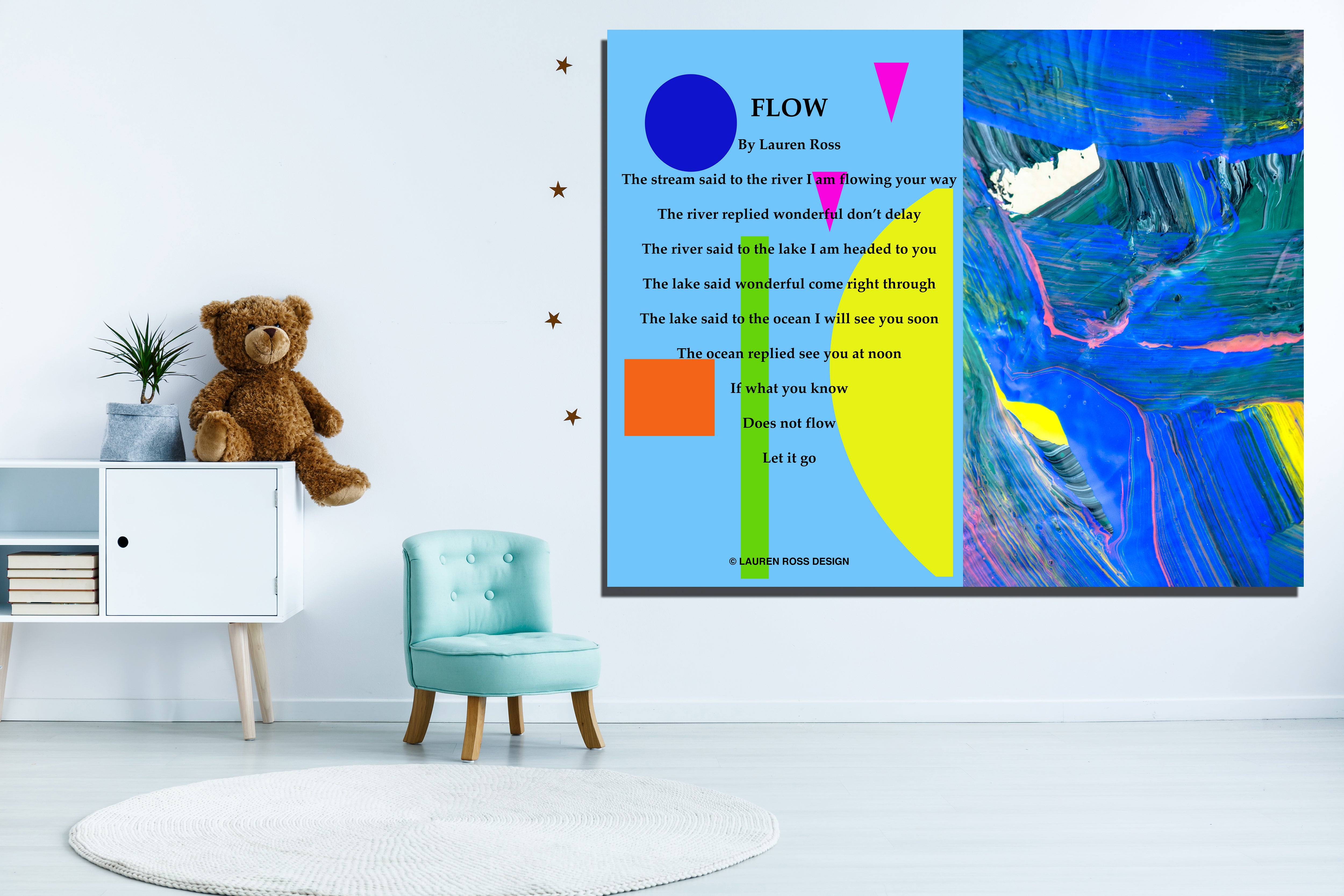 Flow Children's Archival Canvas Wrap