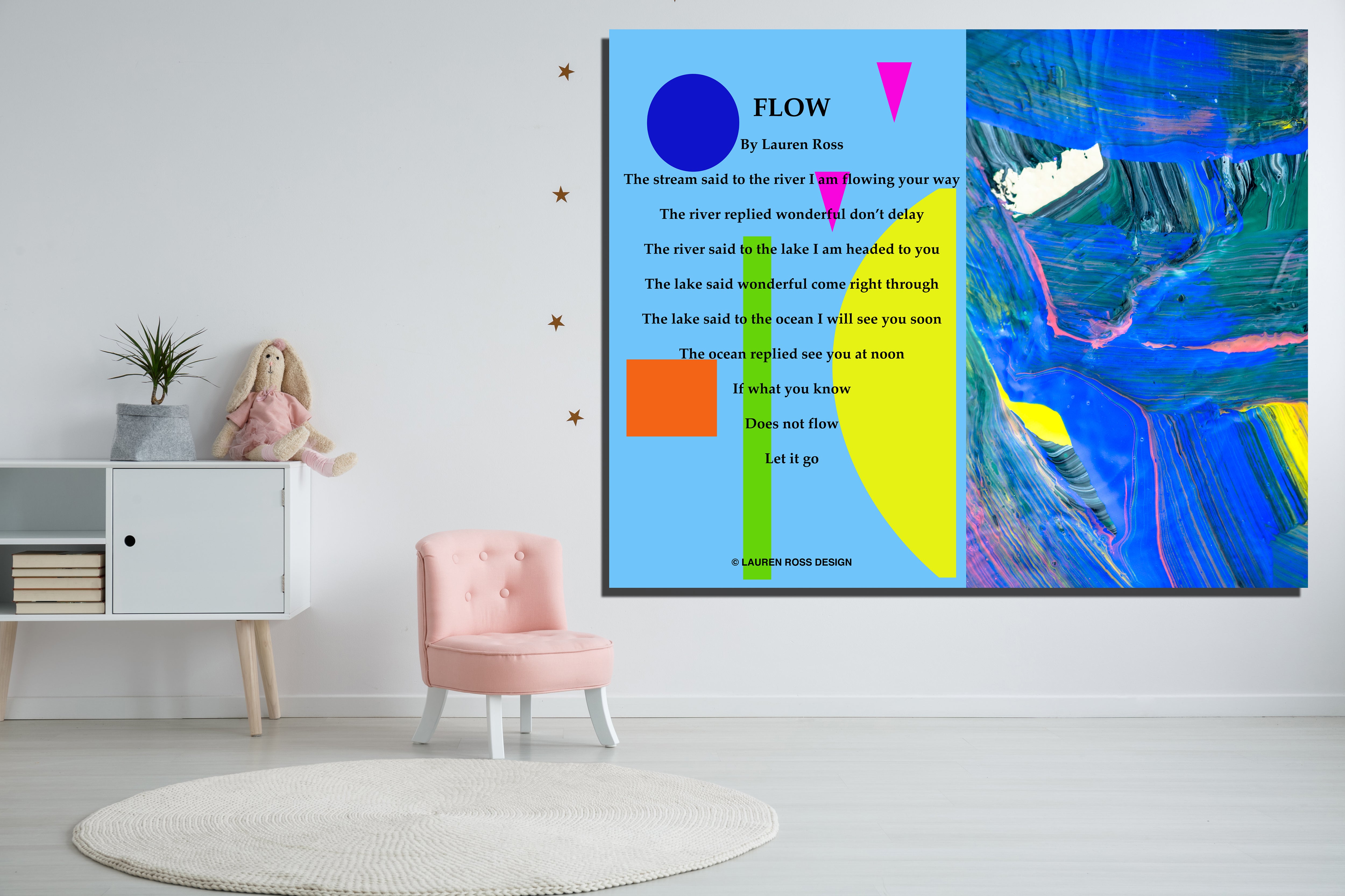 Flow Children's Archival Canvas Wrap