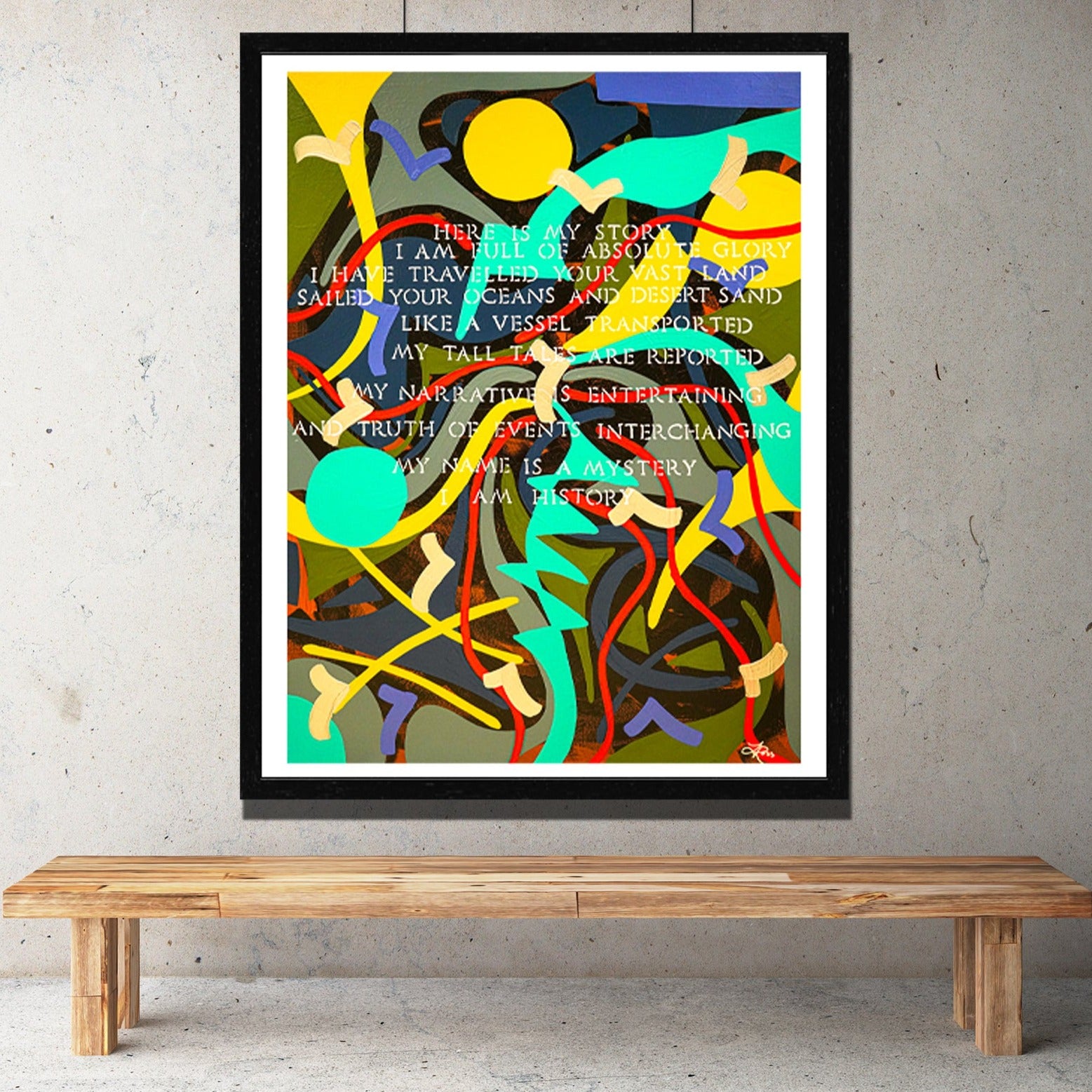 History Archival Print - Contemporary Art | Modern Abstract Art | Fine Art | Painting Print 