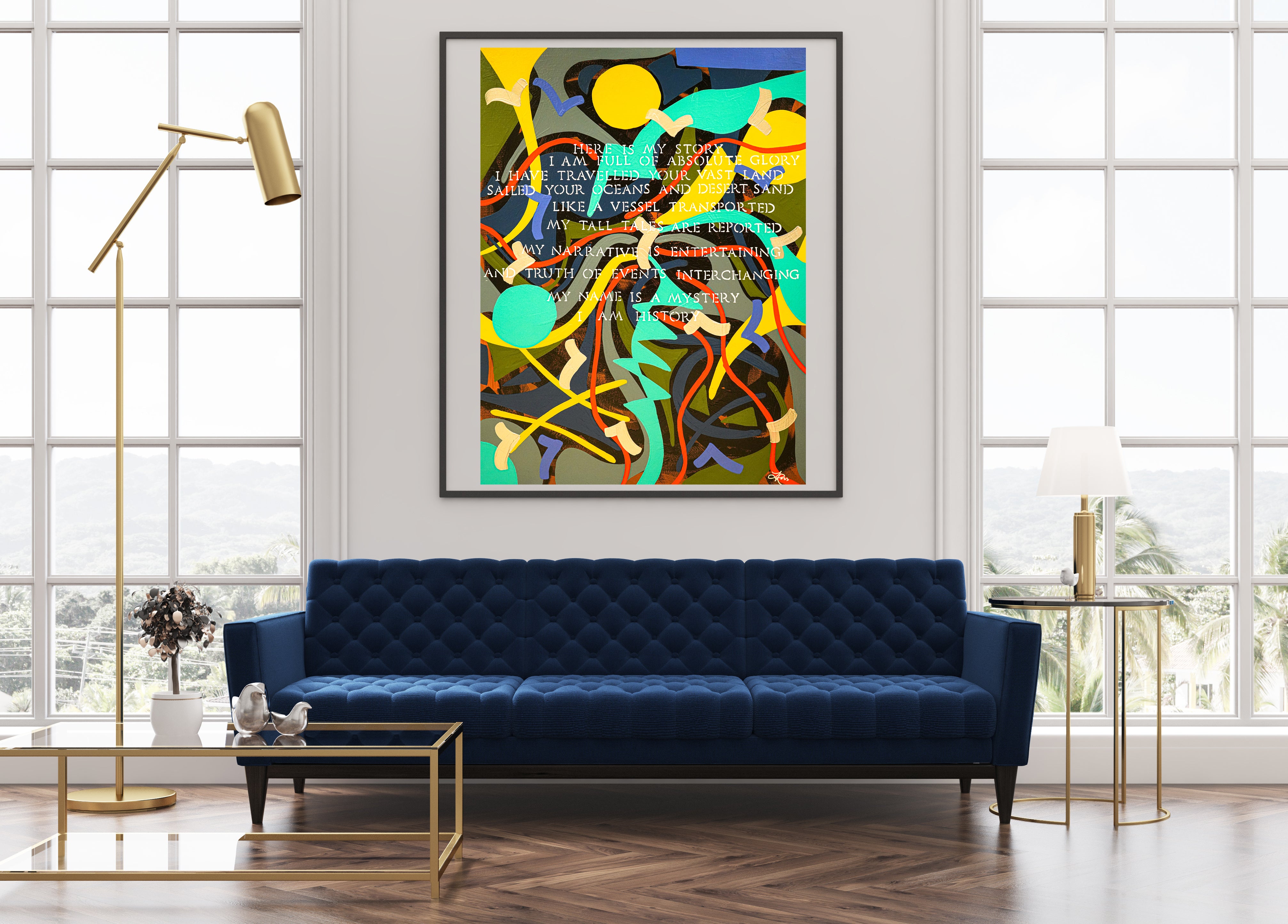 History Archival Print - Contemporary Art | Modern Abstract Art | Fine Art | Painting Print 