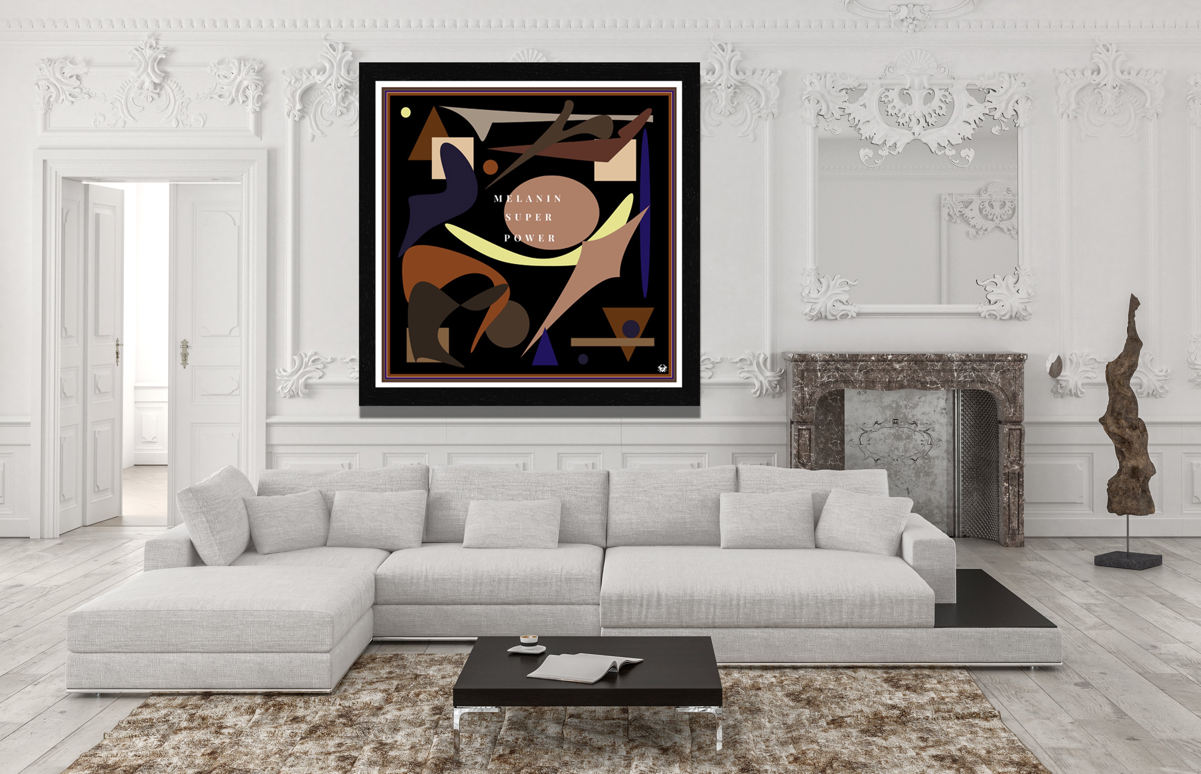 Melanin Superpower Crypto Archival Print - Contemporary Art | Modern Abstract Art | Fine Art | Print 