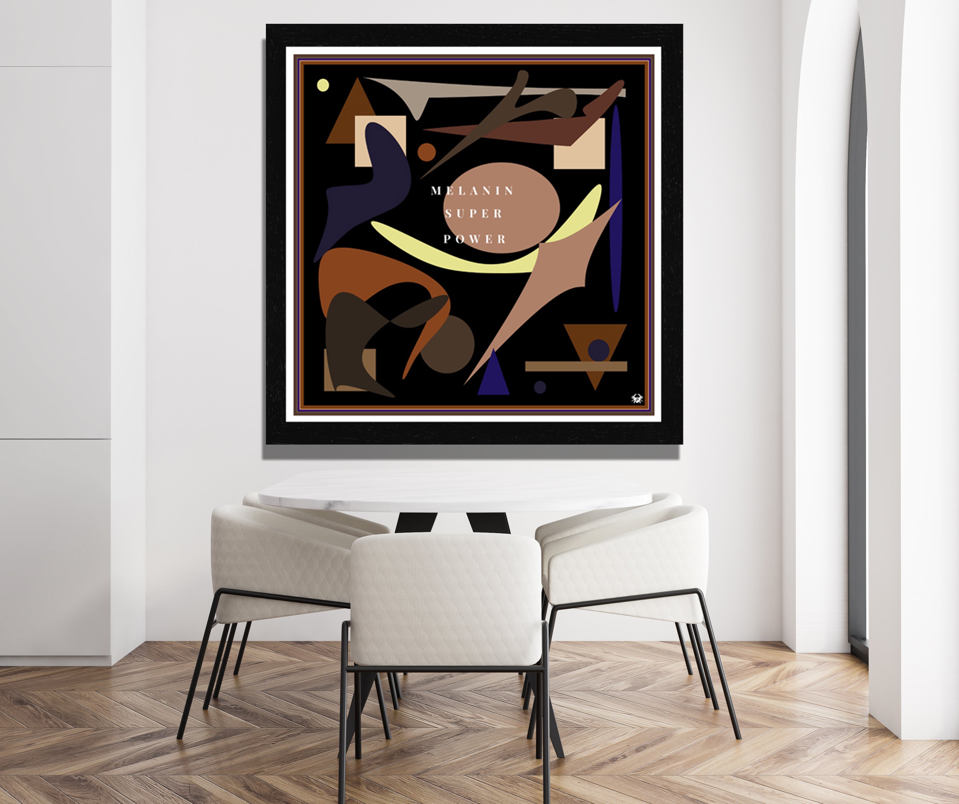 Melanin Superpower Crypto Archival Print - Contemporary Art | Modern Abstract Art | Fine Art | Print 