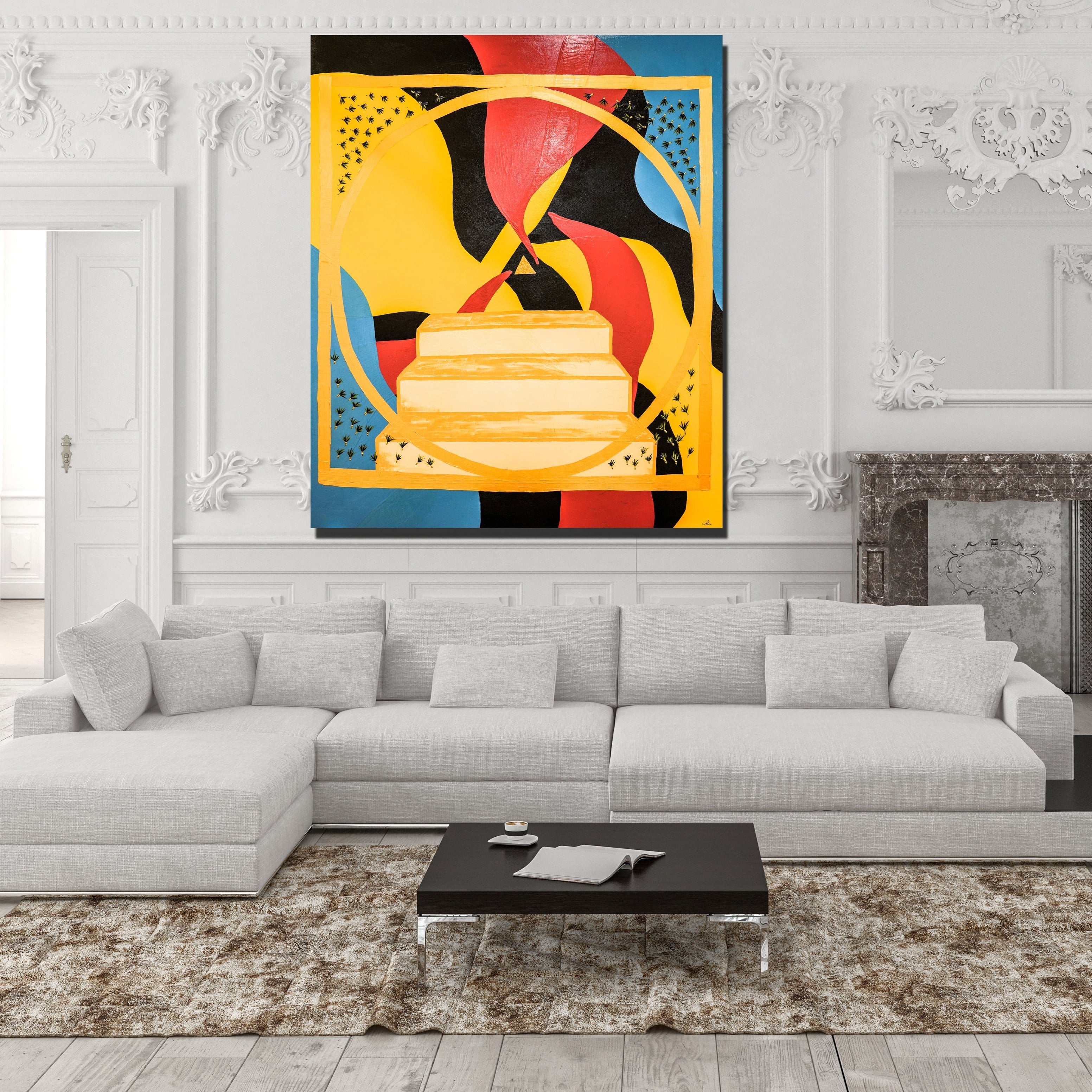 Perception Canvas Wrap - Abstract Modern Contemporary Luxury Wall Art Painting - Lauren Ross Design