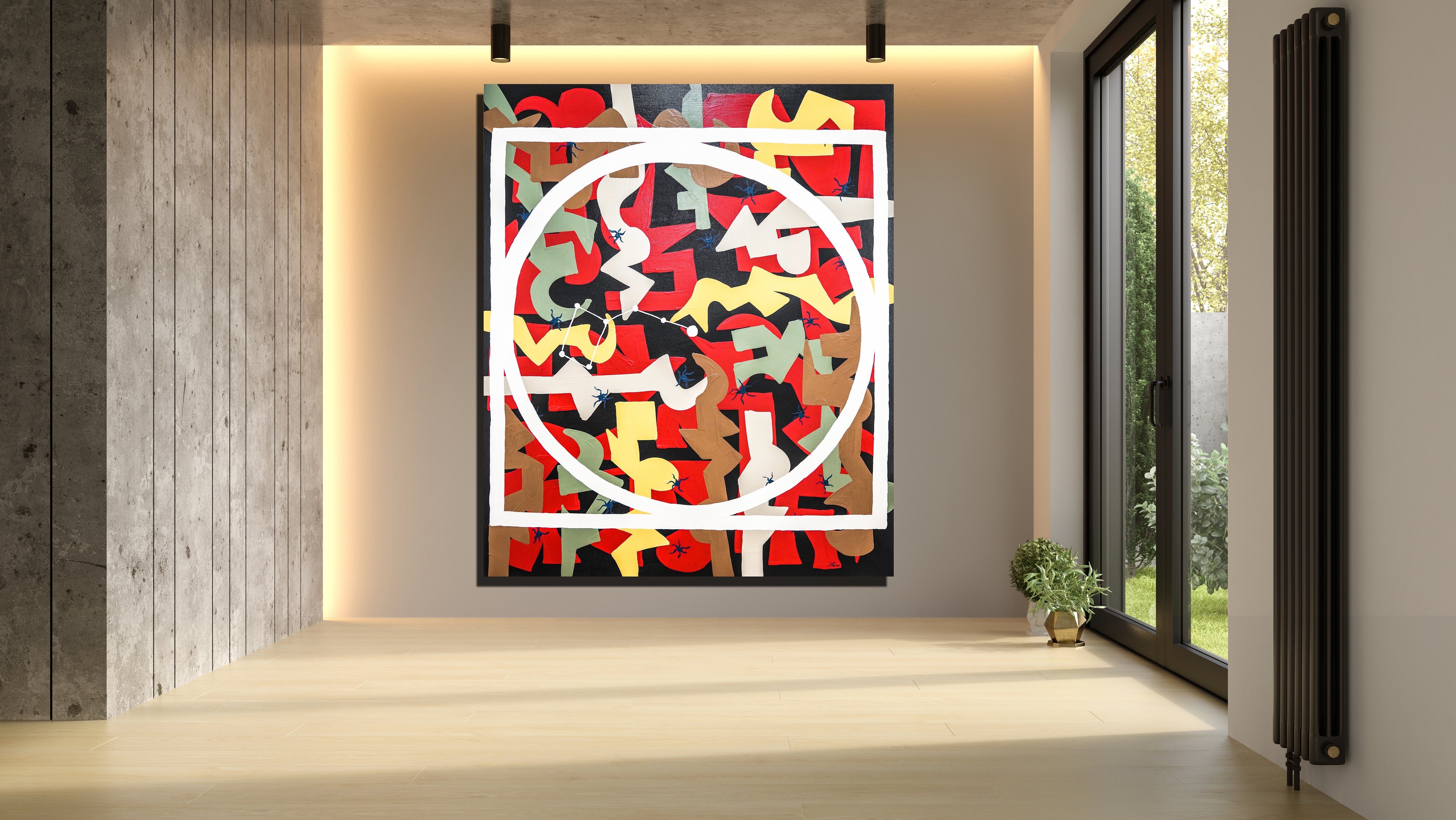 Polaris Canvas Wrap - Abstract Modern Contemporary Luxury Wall Art Painting - Lauren Ross Design