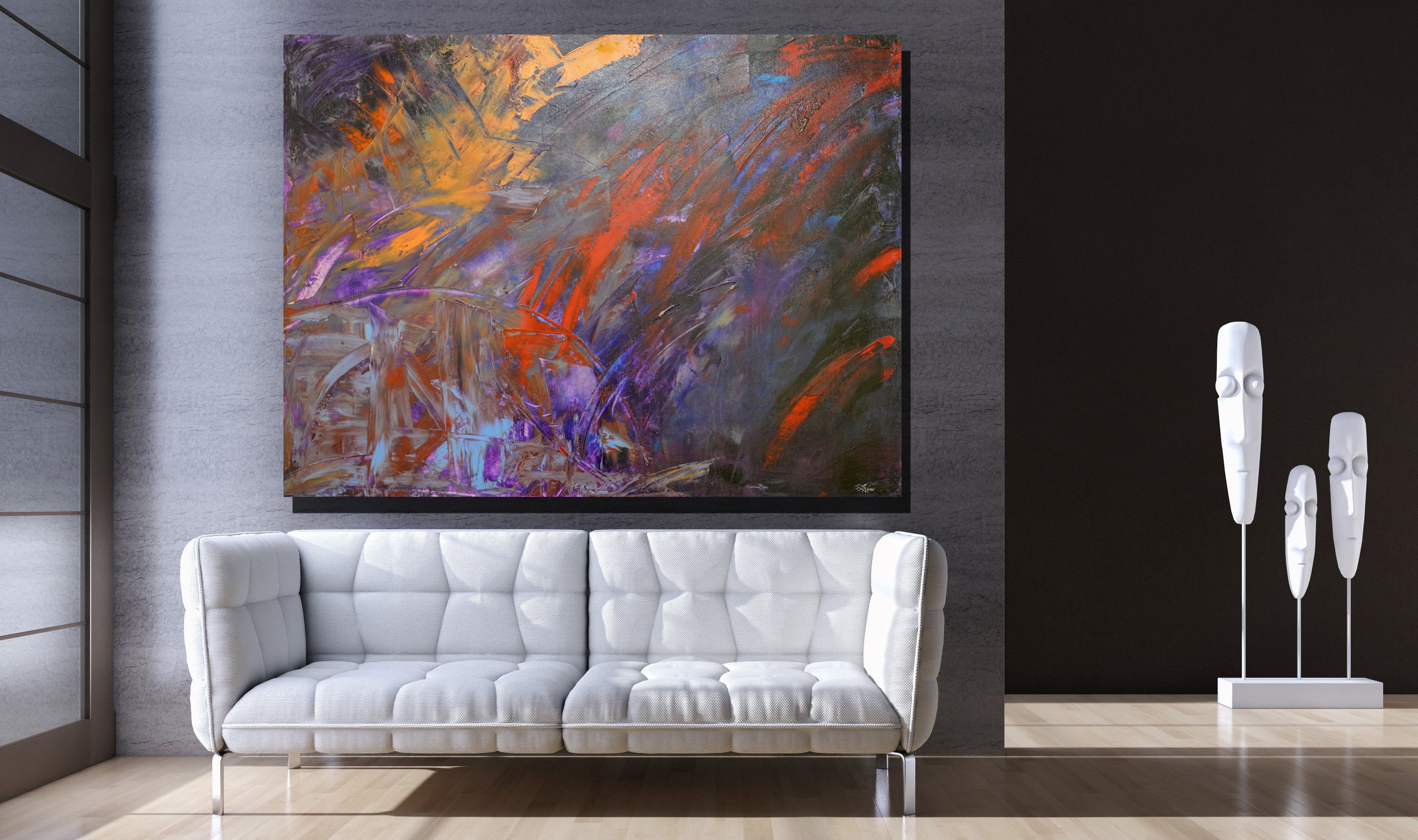 Sumerian Archival Canvas Wrap - Contemporary Art | Modern Abstract Art | Fine Art | Painting On Canvas 