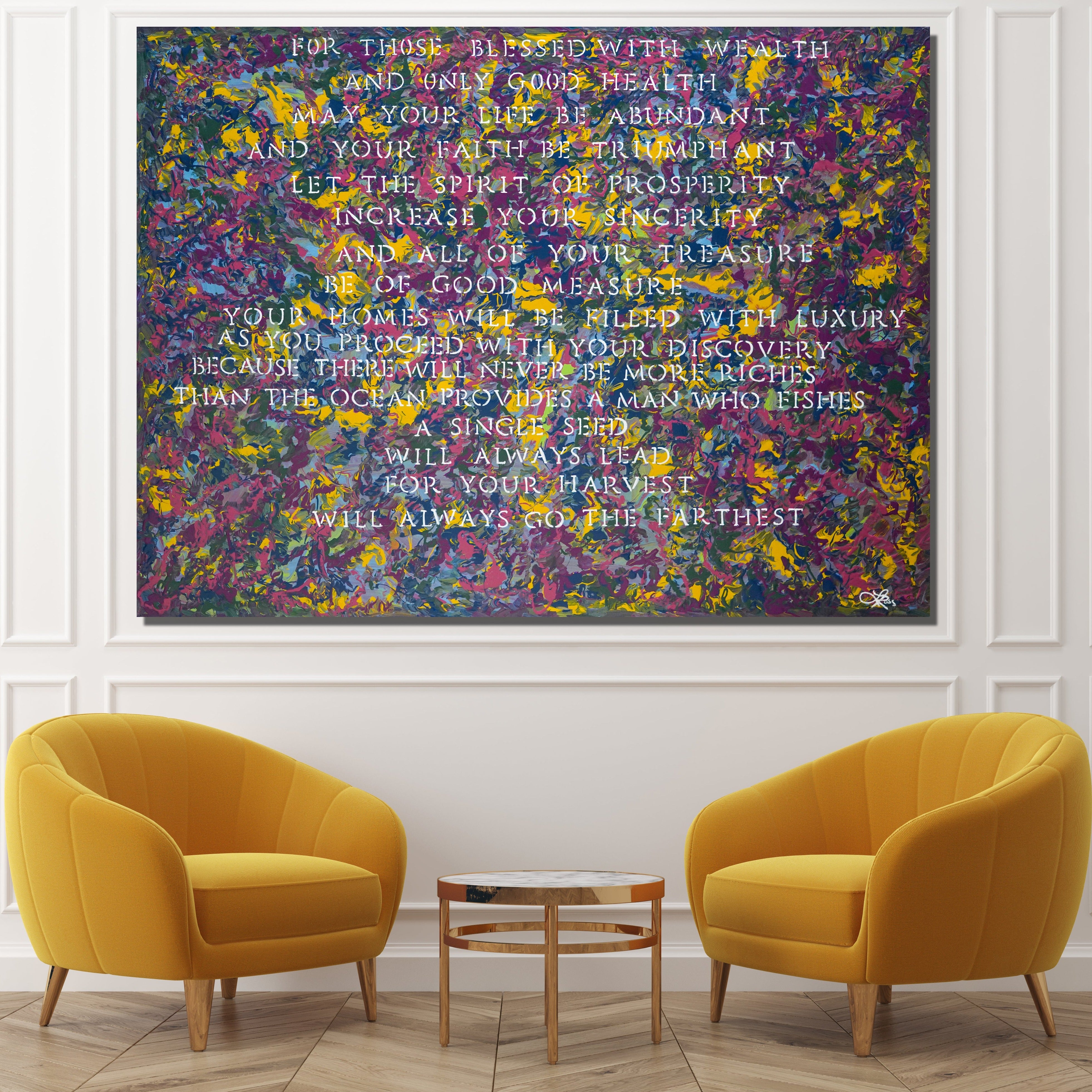 Abundance Archival Canvas Wrap - Contemporary Art | Modern Abstract Art | Fine Art | Painting On Canvas 