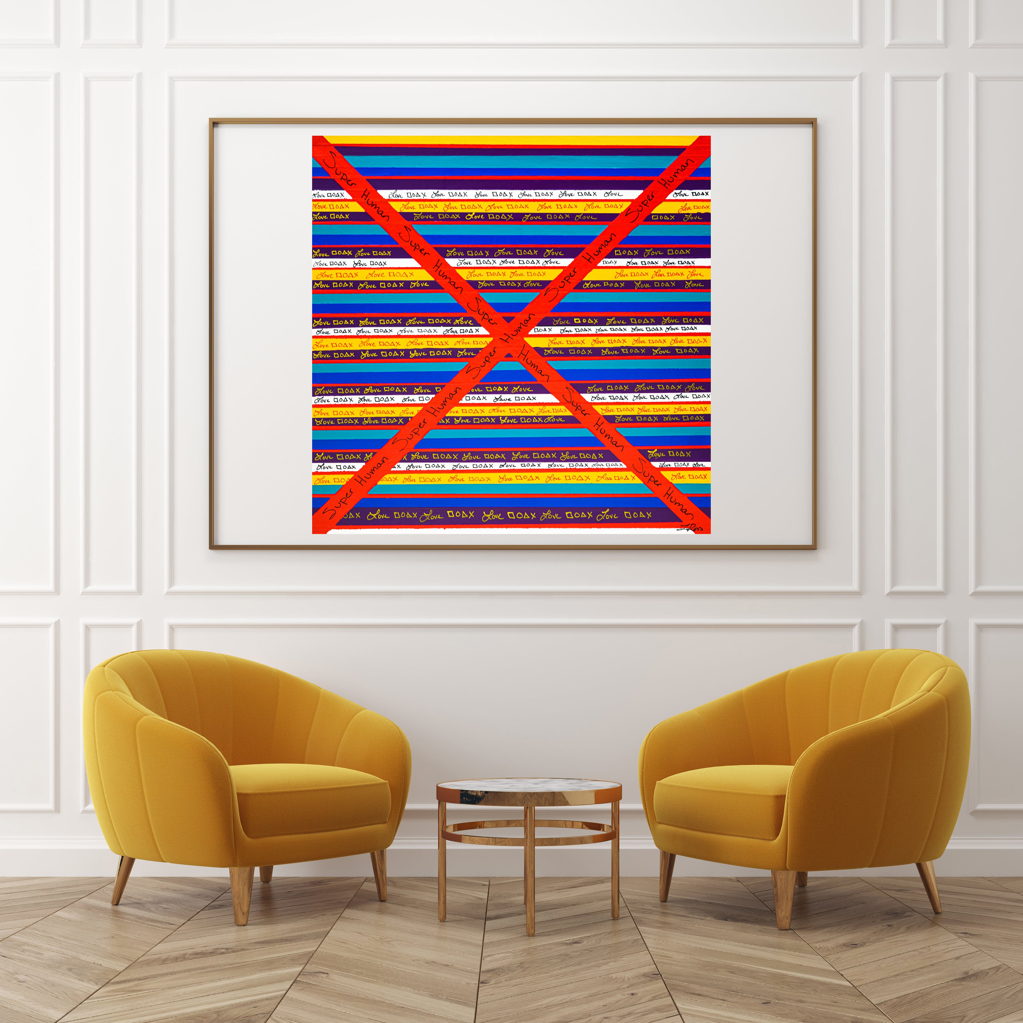 Code Love Archival Print - Contemporary Art | Modern Abstract Art | Fine Art | Painting Print 