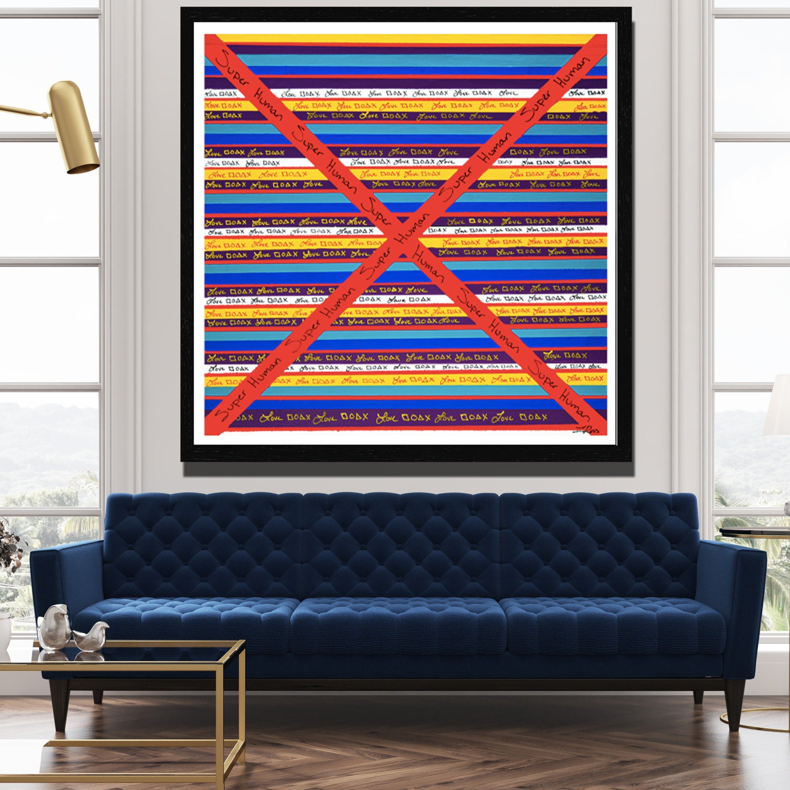 Code Love Archival Print - Contemporary Art | Modern Abstract Art | Fine Art | Painting Print 