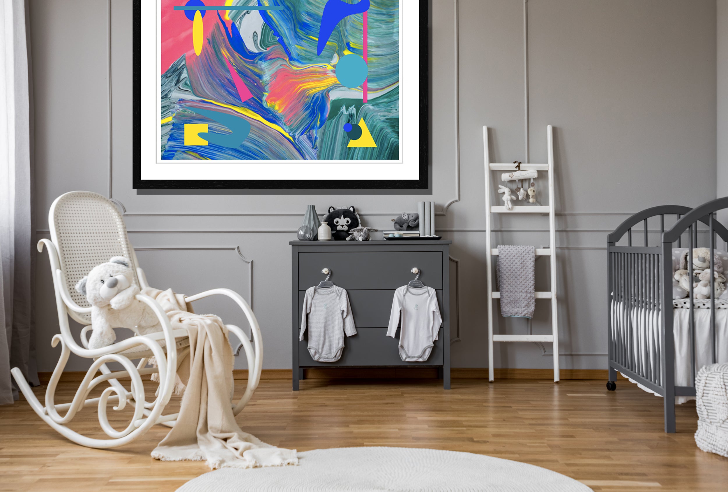 Cosmic Dream Print Lauren Ross Design Contemporary Abstract Modern Painting