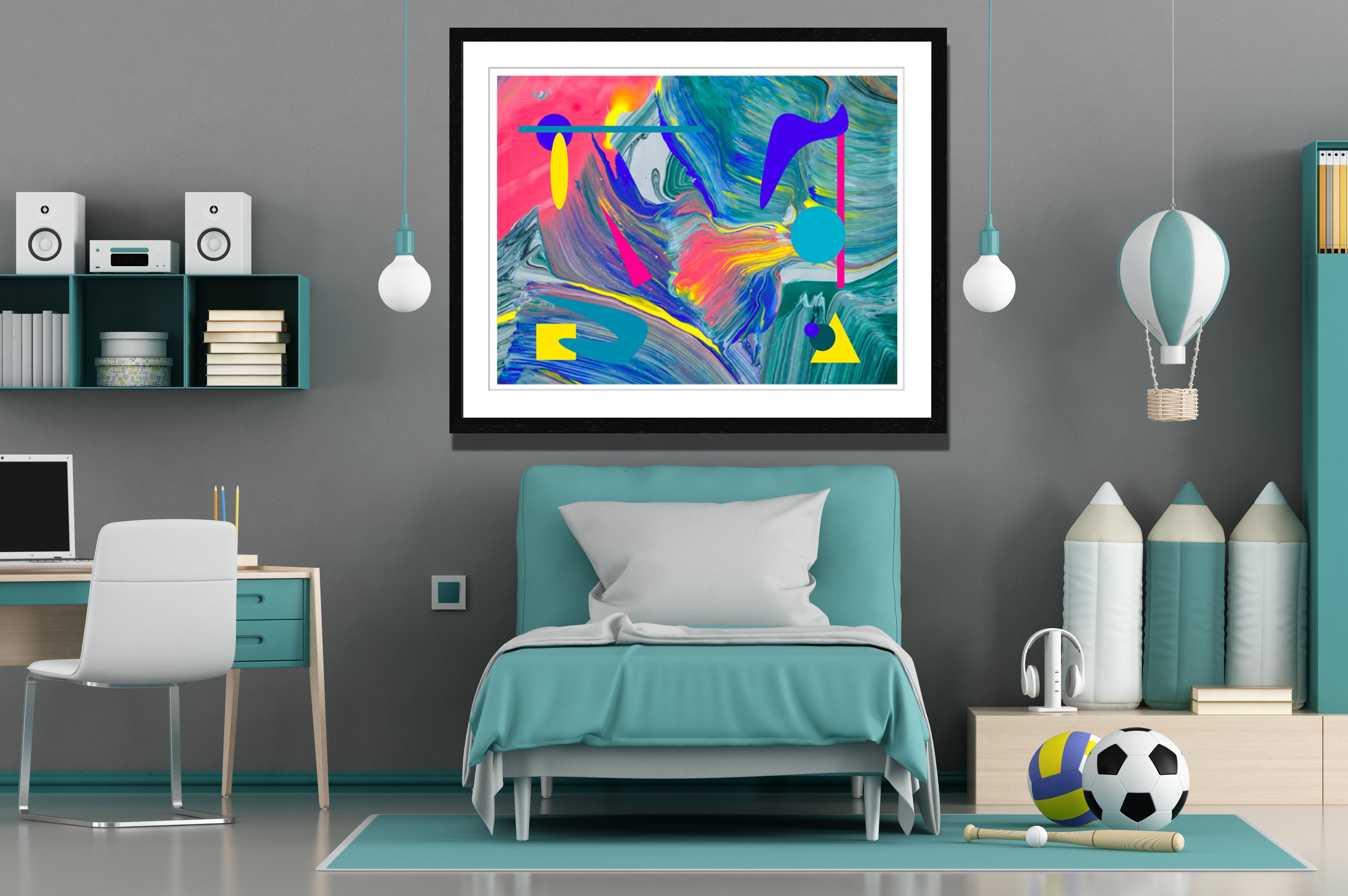 Cosmic Dream Print Lauren Ross Design Contemporary Abstract Modern Painting 