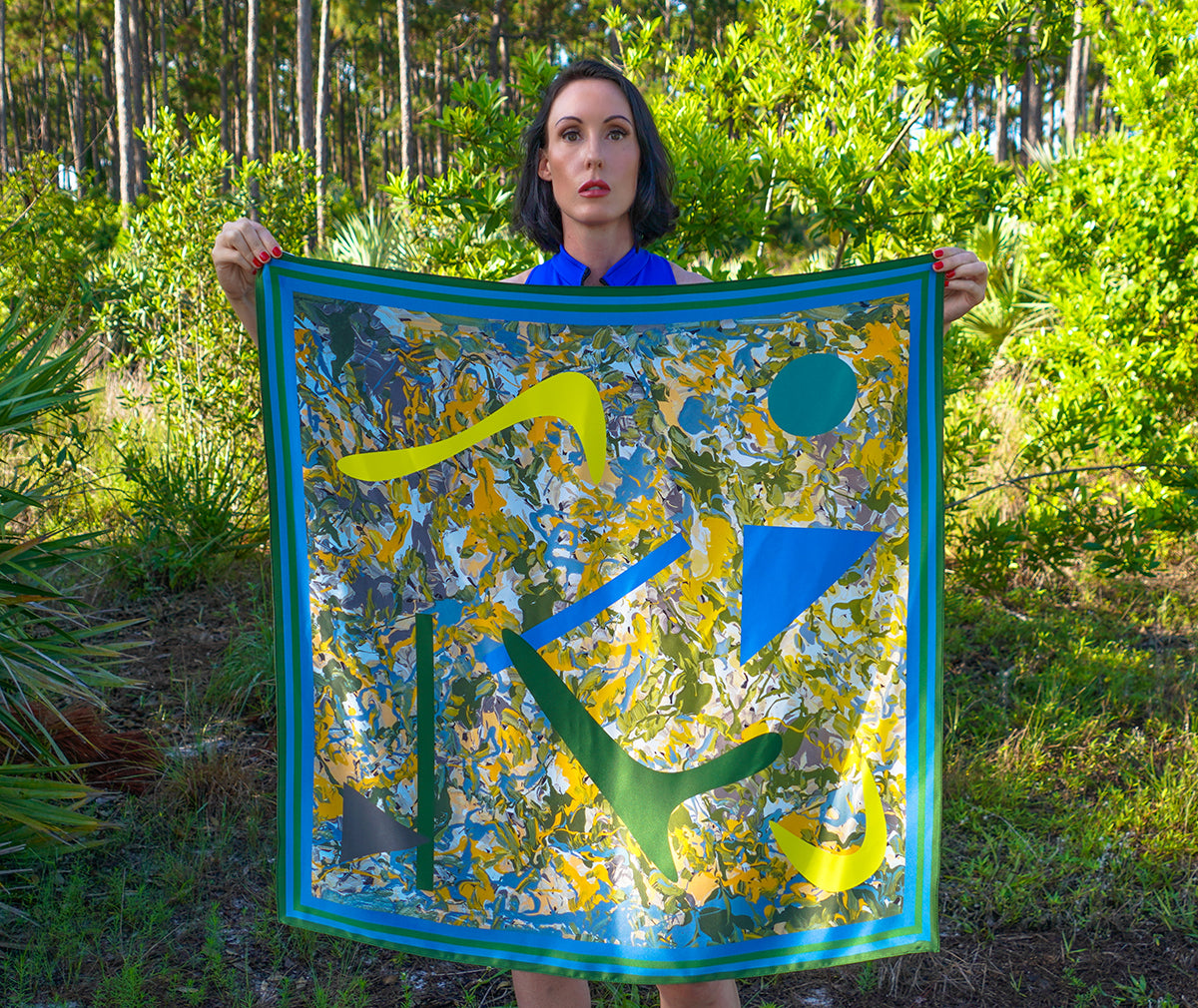 Mercury Silk Scarf Lauren Ross Design