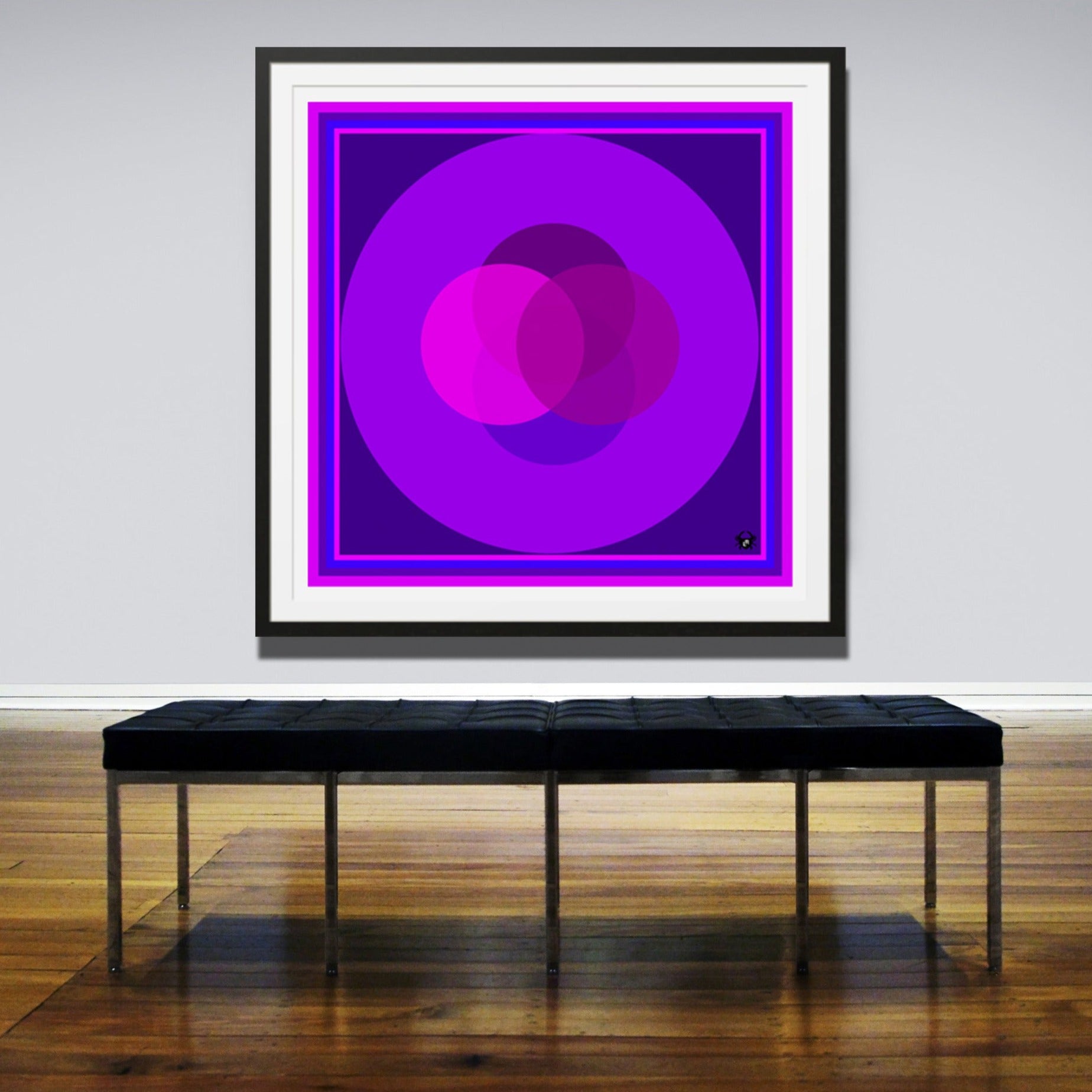 Purple Vesica - Contemporary Art | Modern Abstract Art | Fine Art | Geometric Print | Lauren Ross Design