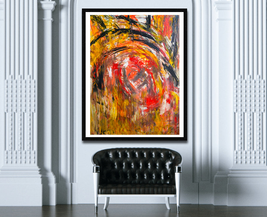 Historia Print - Abstract Modern Contemporary Luxury Wall Art Painting - Lauren Ross Design