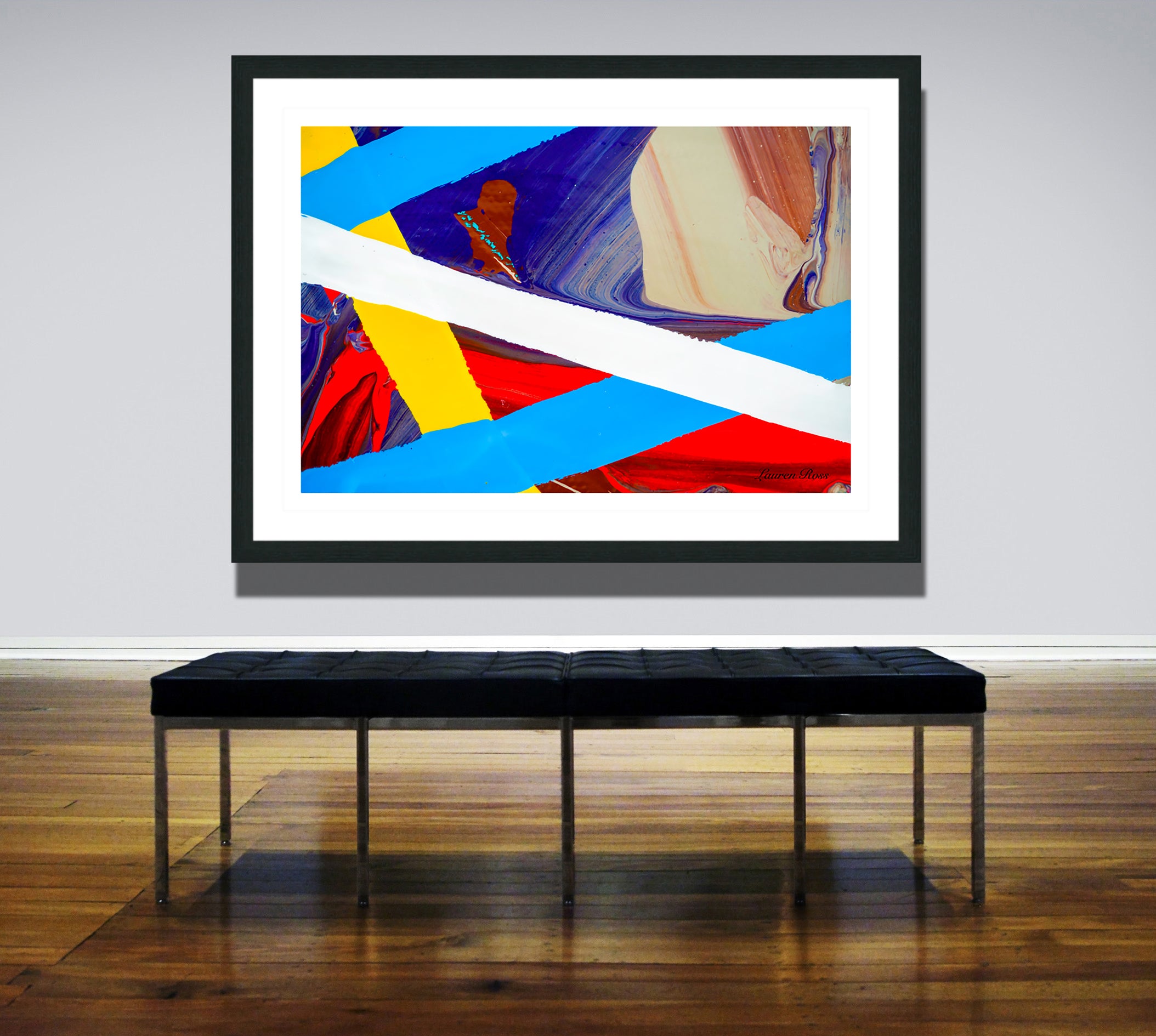 Inside Code 23 Print - Abstract Modern Contemporary Luxury Wall Art Painting - Lauren Ross Design