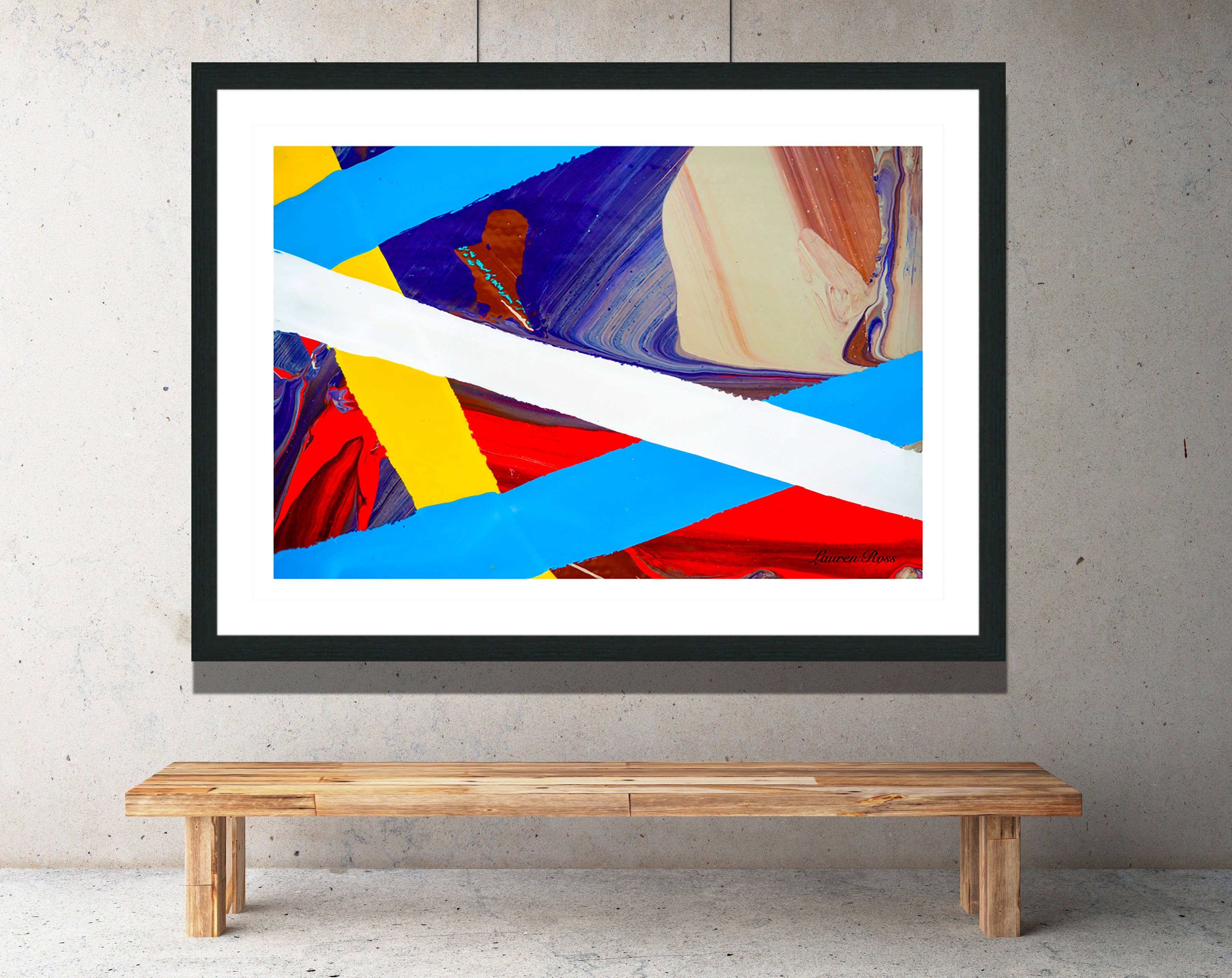 Inside Code 23 Print - Abstract Modern Contemporary Luxury Wall Art Painting - Lauren Ross Design