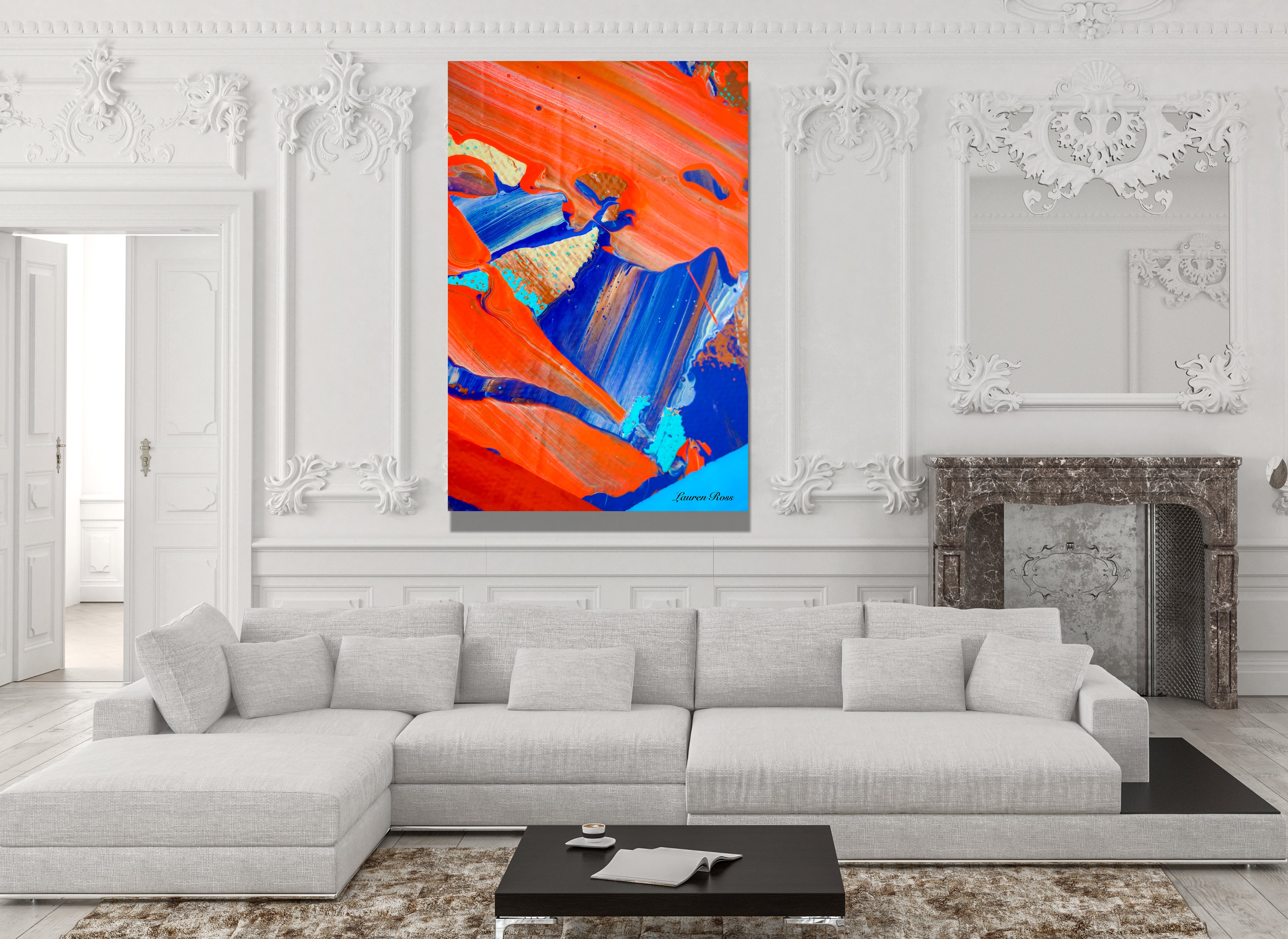 Inside Code 24 Canvas Wrap - Abstract Modern Contemporary Luxury Wall Art Painting - Lauren Ross Design