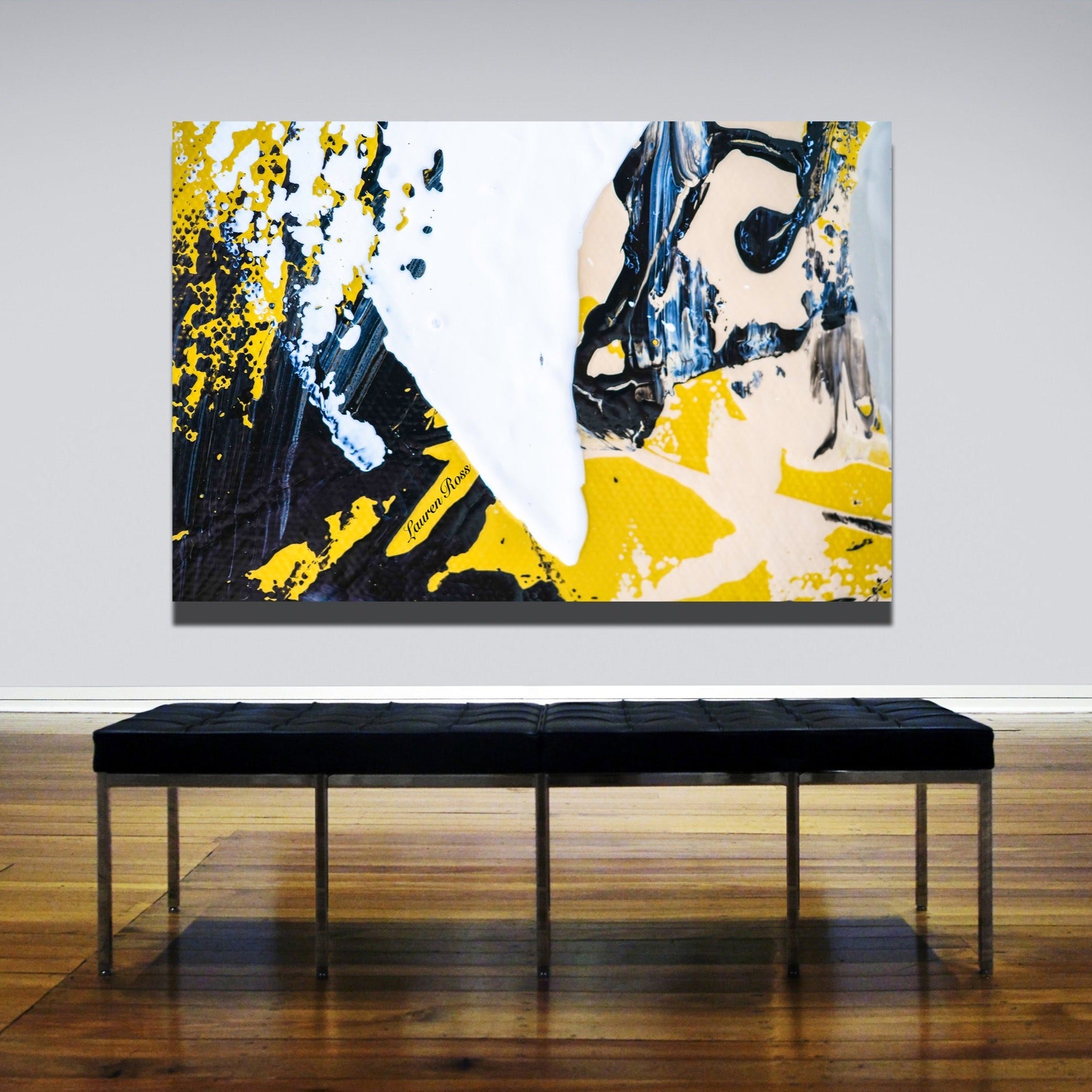 inside gobekli canvas wrap | lauren ross design | contemporary art