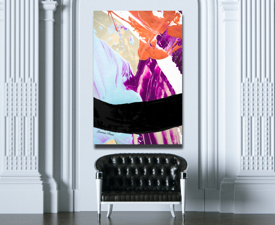 Inside Neolithic 11 Canvas Wrap Lauren Ross Design -Abstract Modern Painting Contemporary Art