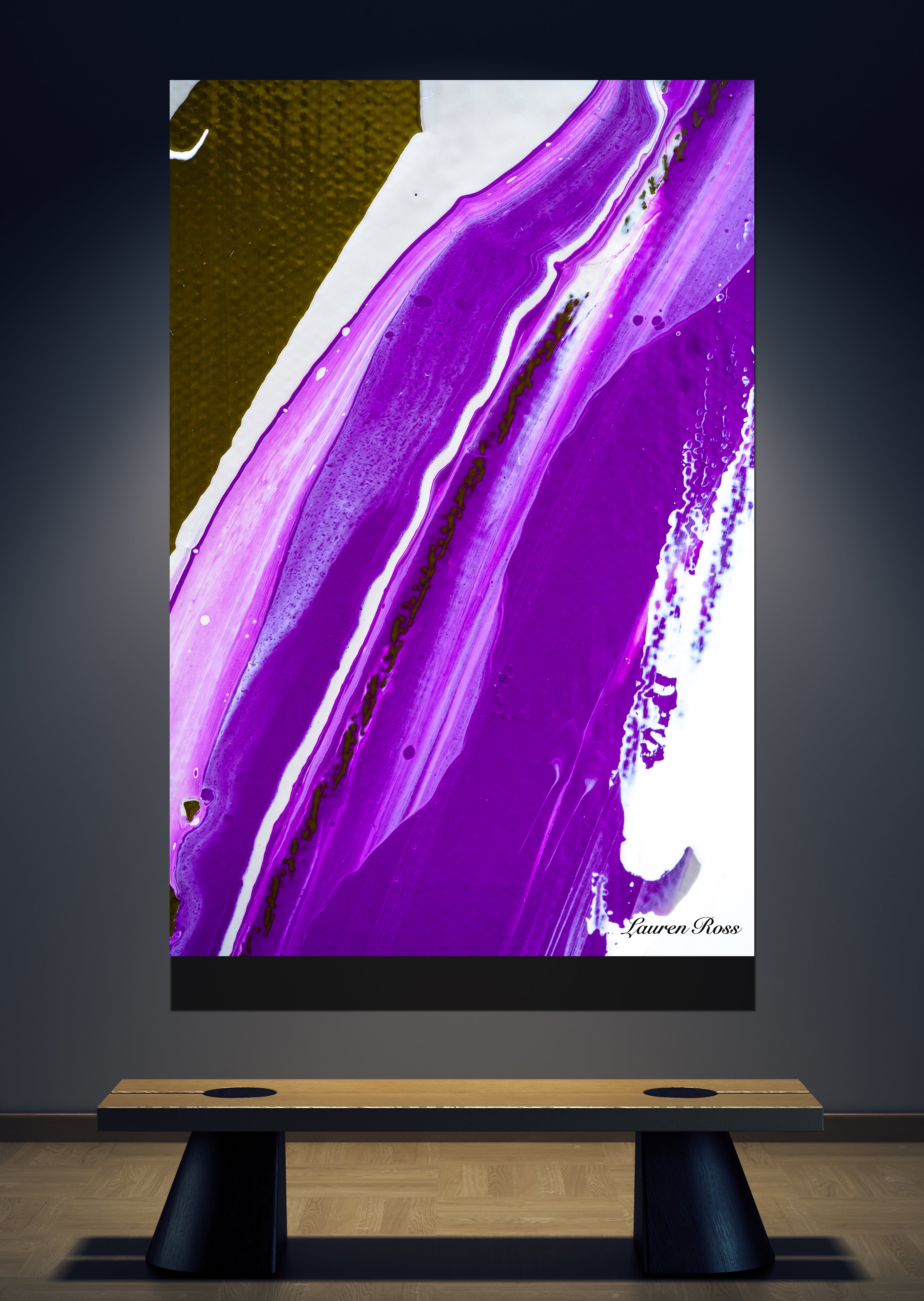 Inside Neolithic 4 Canvas Wrap -Abstract Modern Contemporary Luxury Wall Art -Abstract Modern Painting Contemporary Art