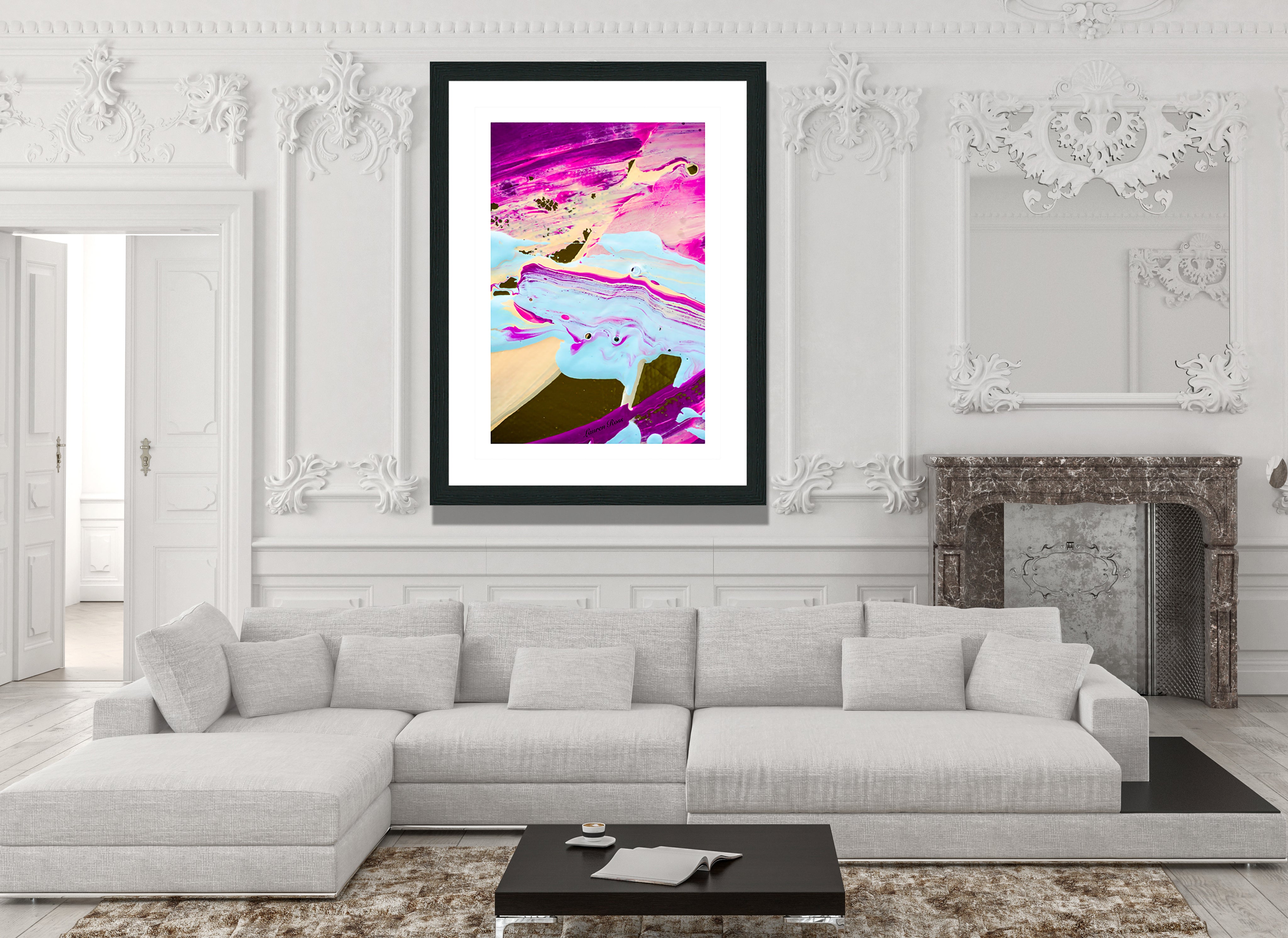 Inside Neolithic 6 Print - Abstract Modern Contemporary Luxury Wall Art Painting - Lauren Ross Design