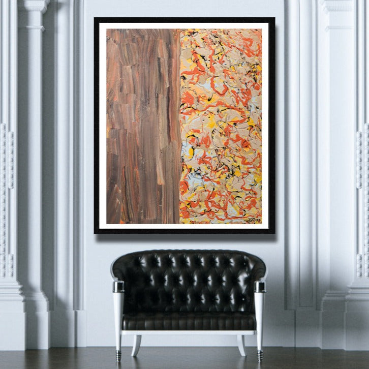 metacognition print - Abstract Modern Contemporary Luxury Wall Art Painting - Lauren Ross Design