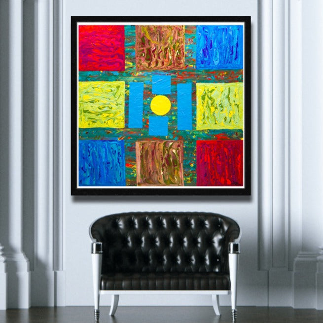 Pluto Archival Print - Contemporary Art | Modern Abstract Art | Fine Art | Painting Print 