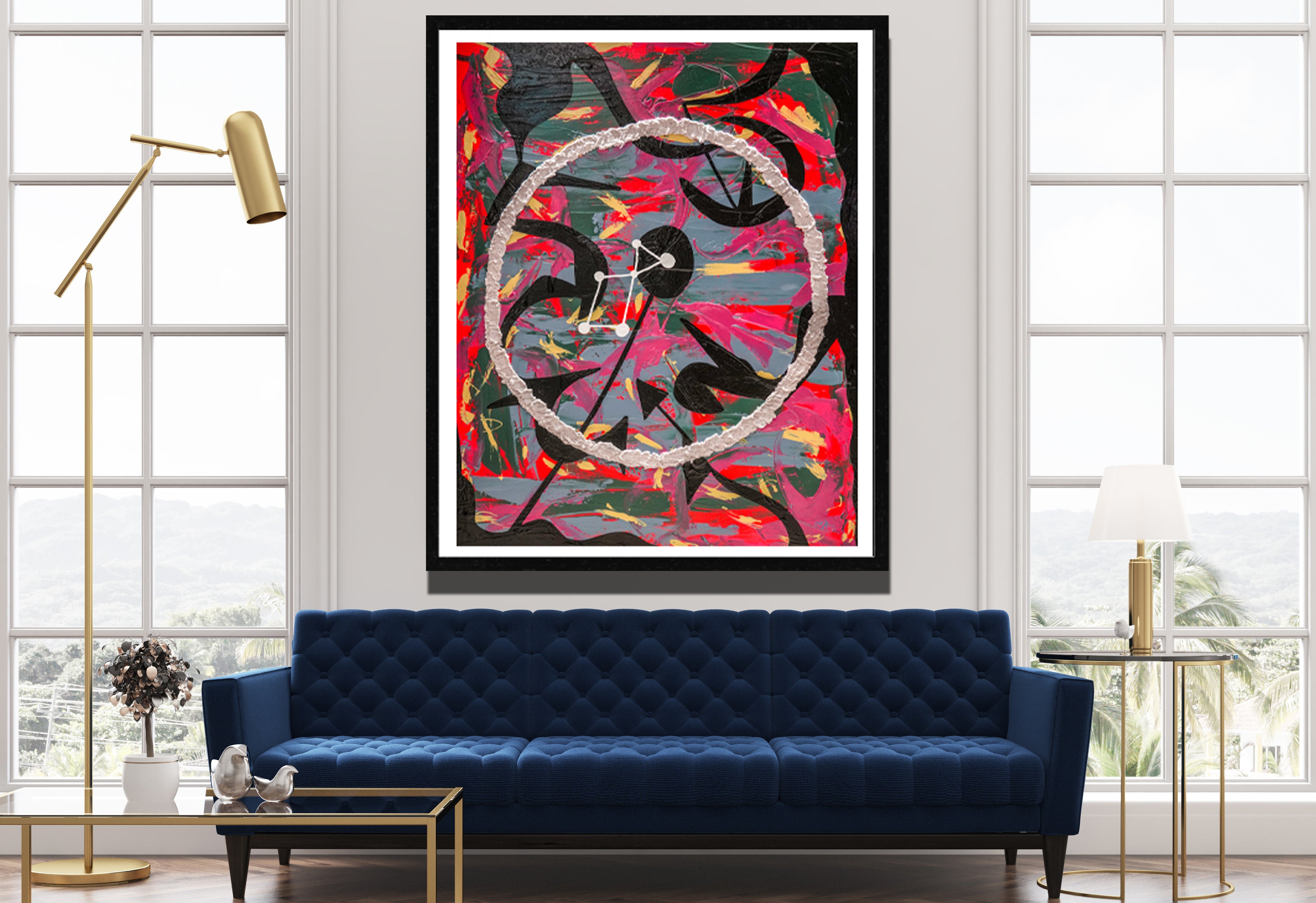 precession of the equinoxes print - Abstract Modern Contemporary Luxury Wall Art Painting - Lauren Ross Design