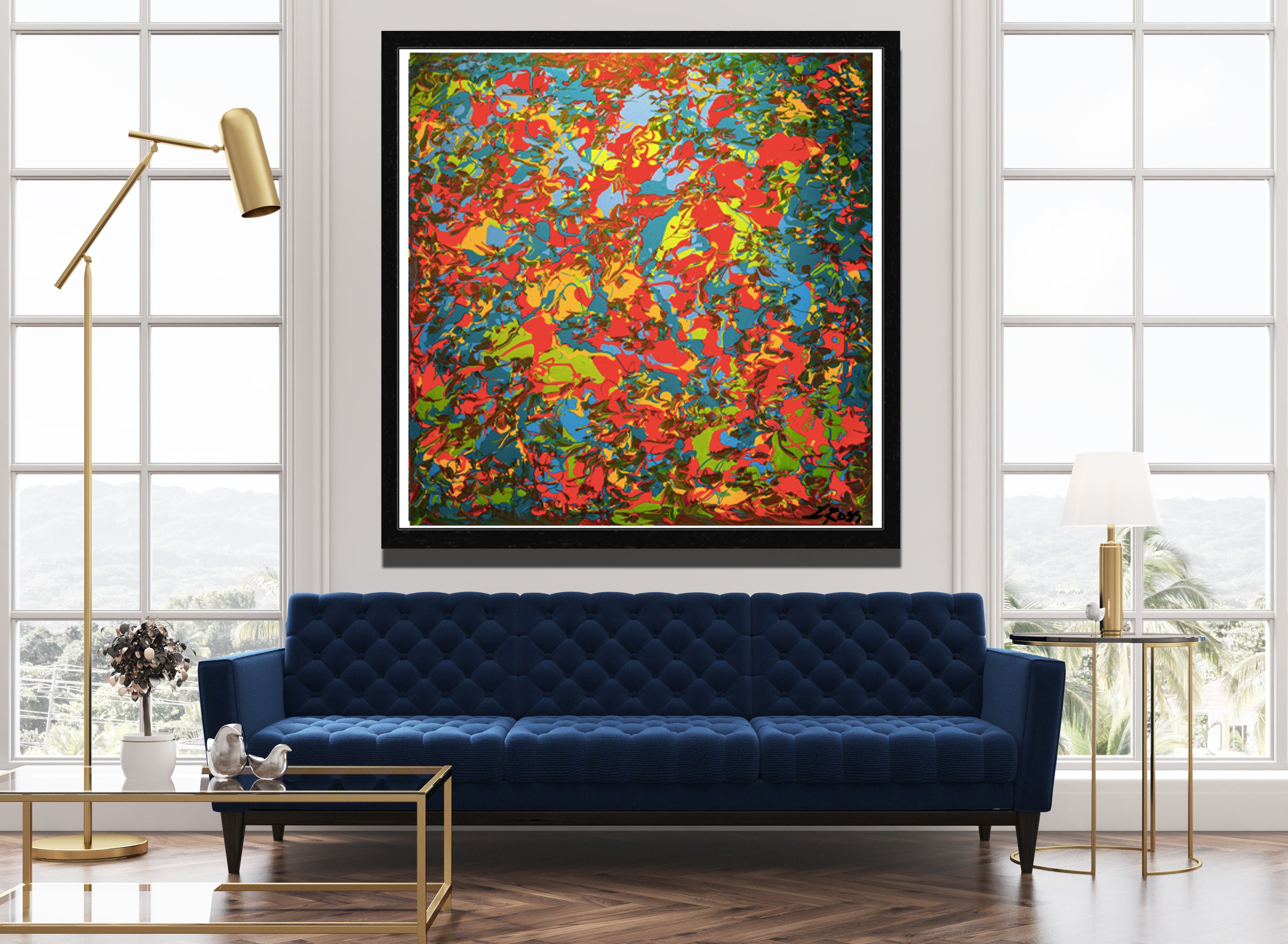 Turbulence Archival Print - Contemporary Art | Modern Abstract Art | Fine Art | Painting Print 