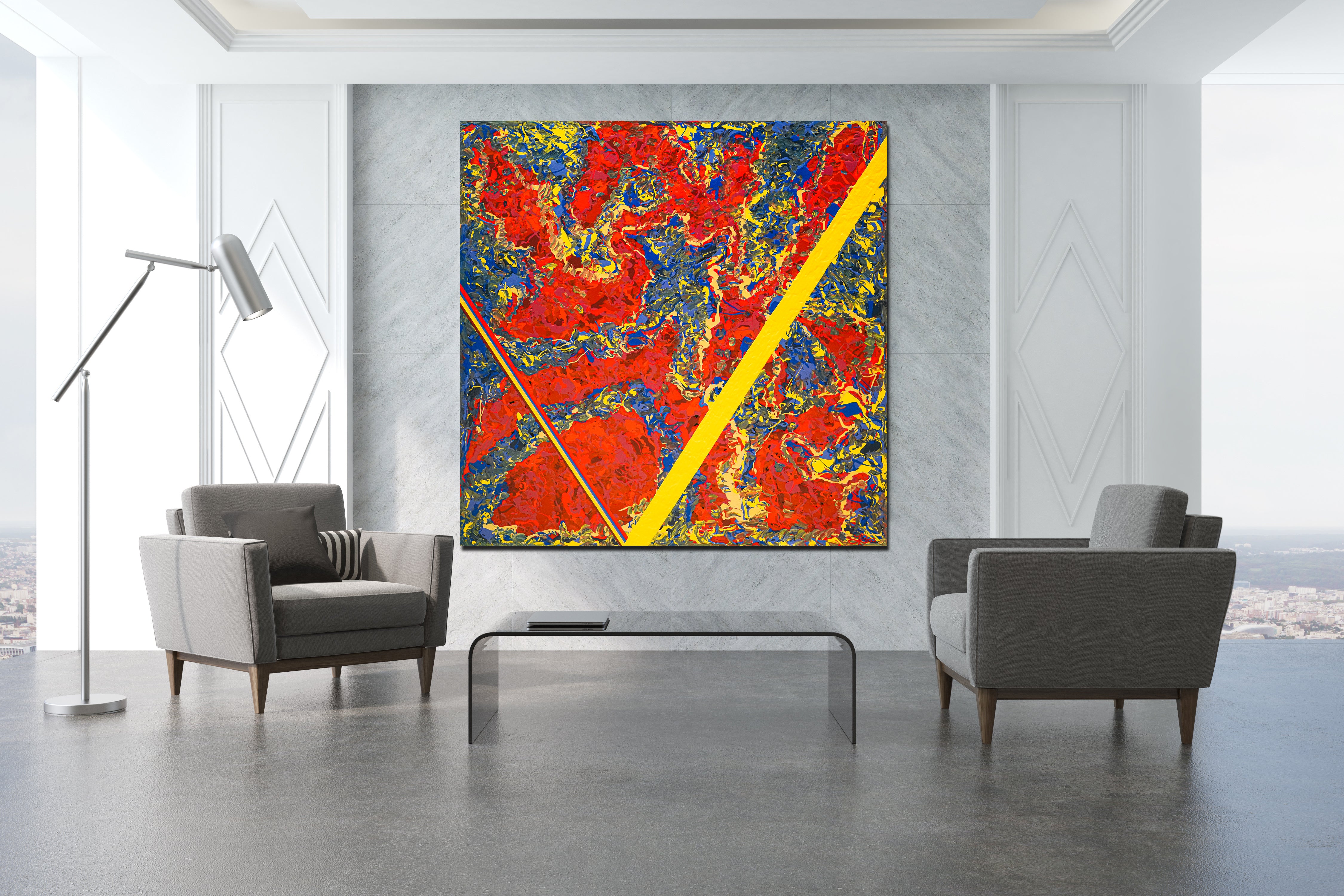 Refraction Archival Canvas Wrap - Contemporary Art | Modern Abstract Art | Fine Art | Painting On Canvas 