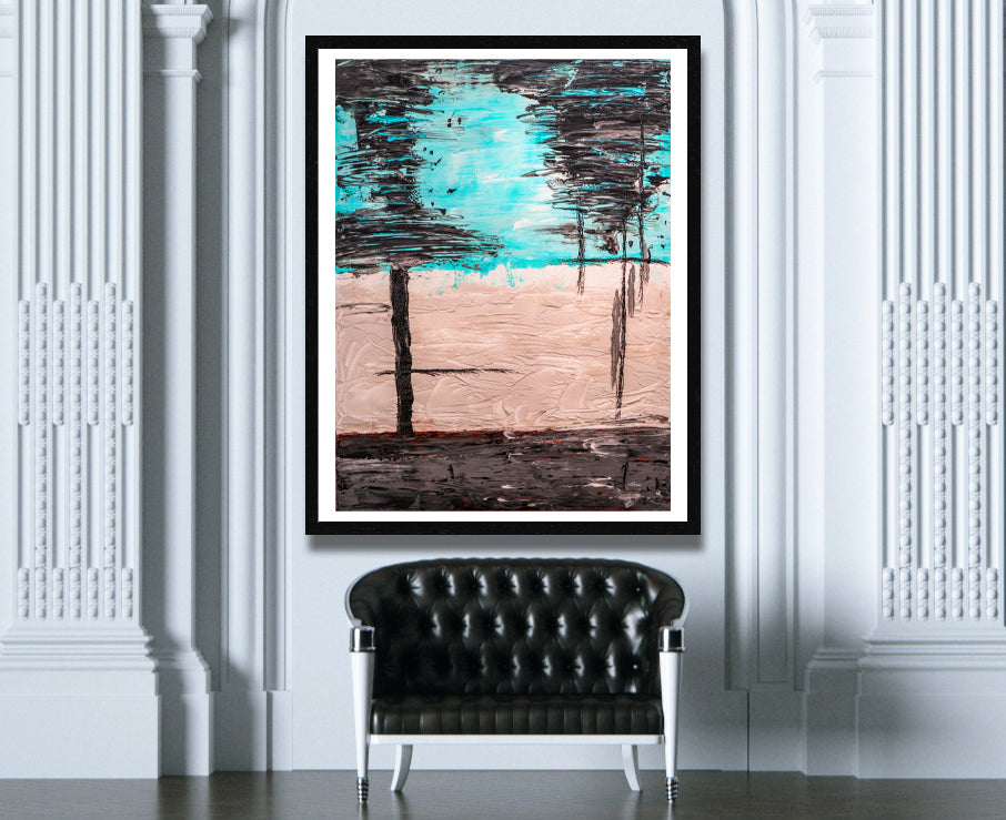 Subtext Print - Abstract Modern Contemporary Luxury Wall Art Painting - Lauren Ross Design